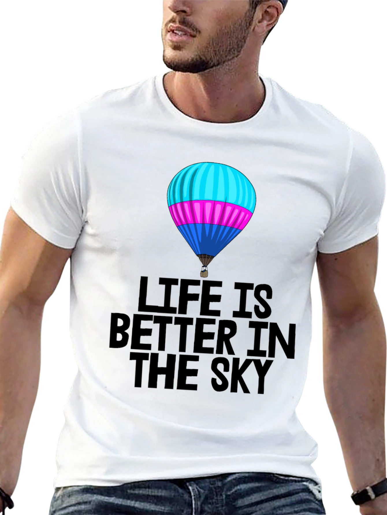 Life is Better in the Sky Balloon Graphic Tee