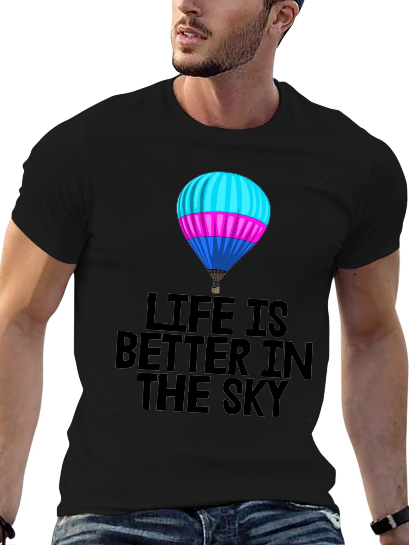 Life is Better in the Sky Balloon Graphic Tee