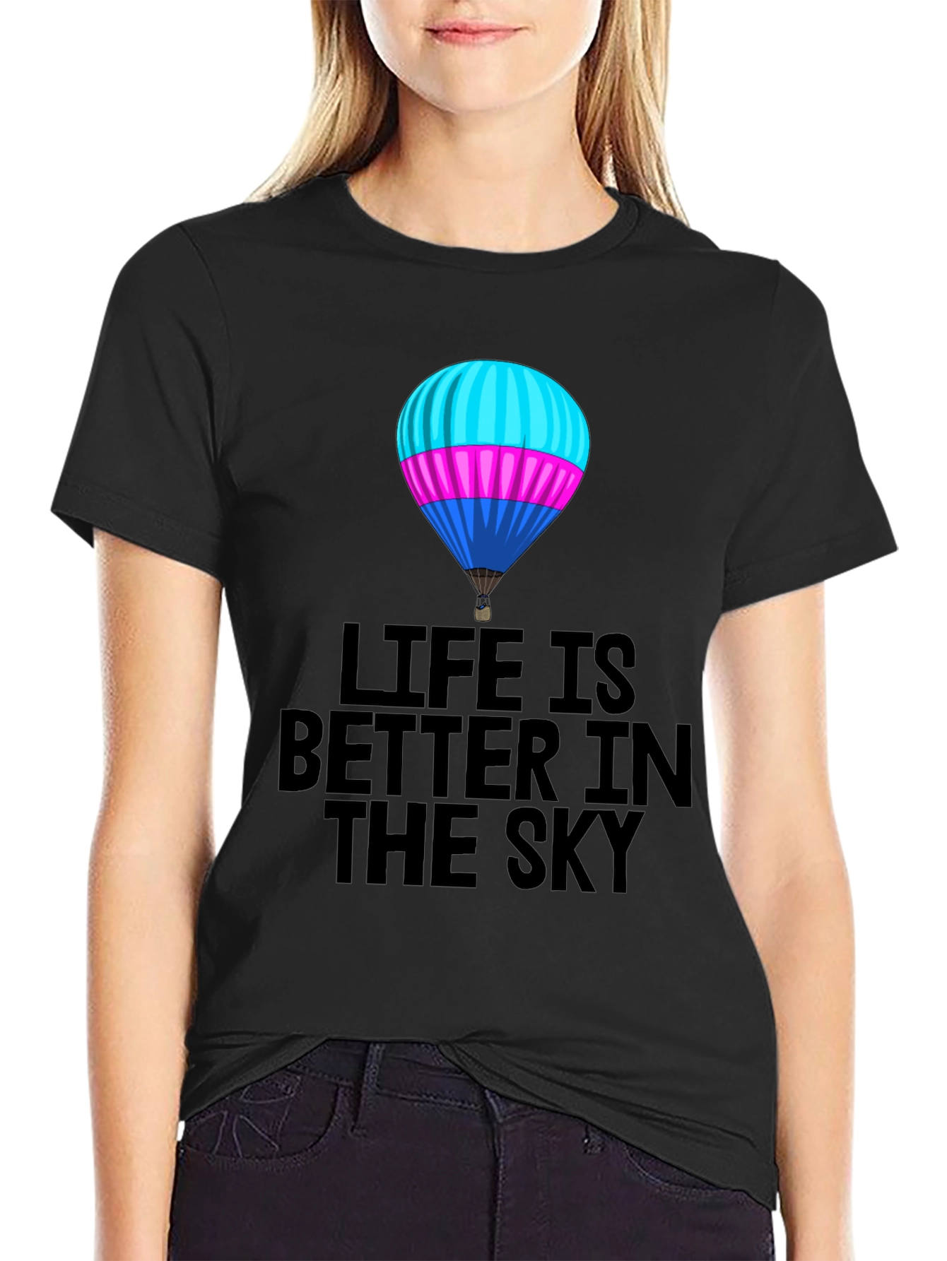 Life is Better in the Sky Balloon Graphic Tee