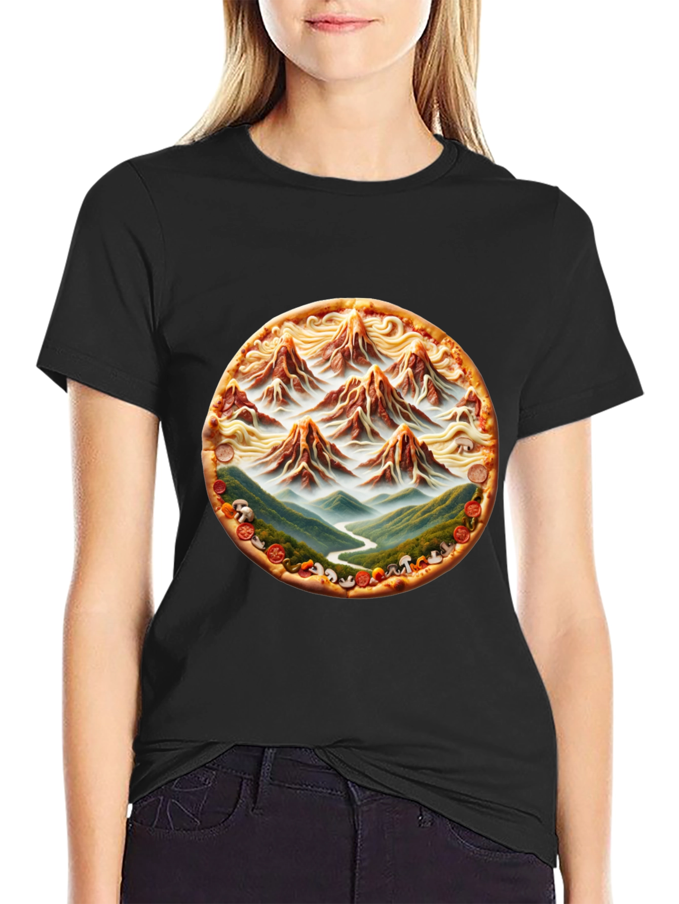 Pizza Mountain Graphic Tee