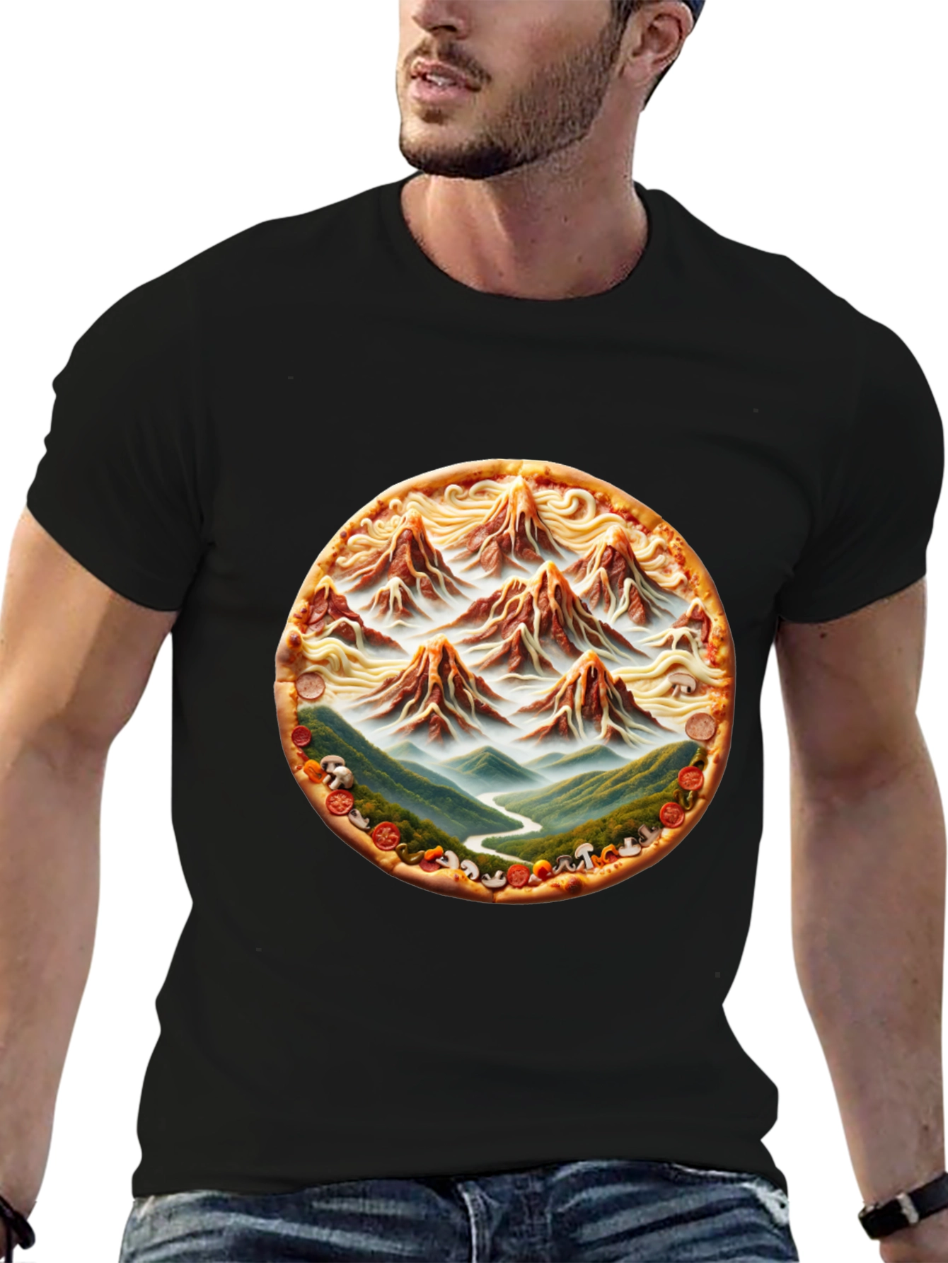 Pizza Mountain Graphic Tee