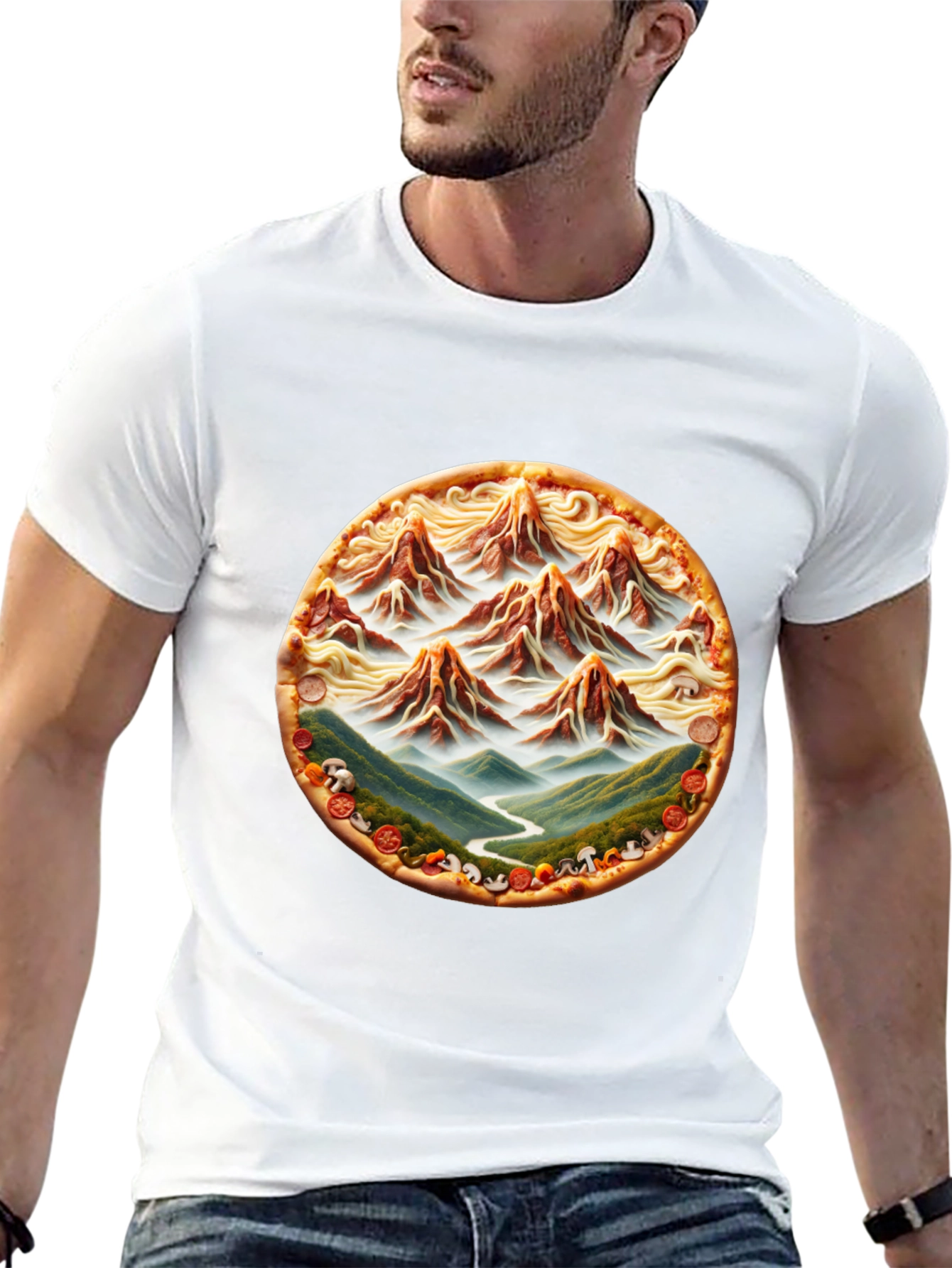 Pizza Mountain Graphic Tee