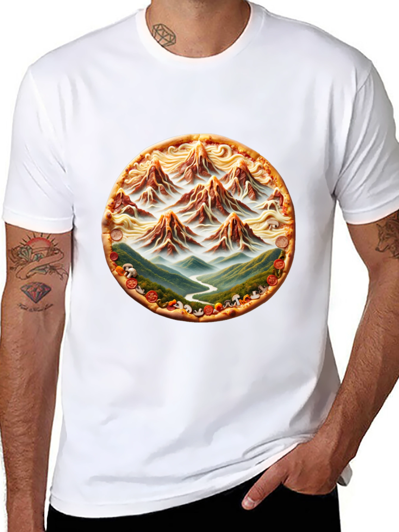 Pizza Mountain Graphic Tee