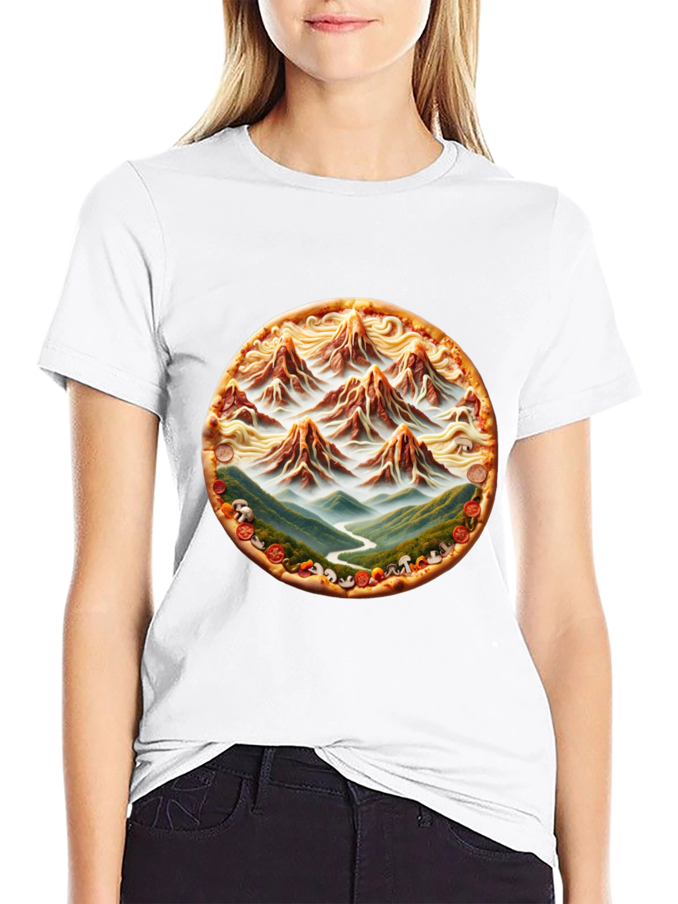 Pizza Mountain Graphic Tee