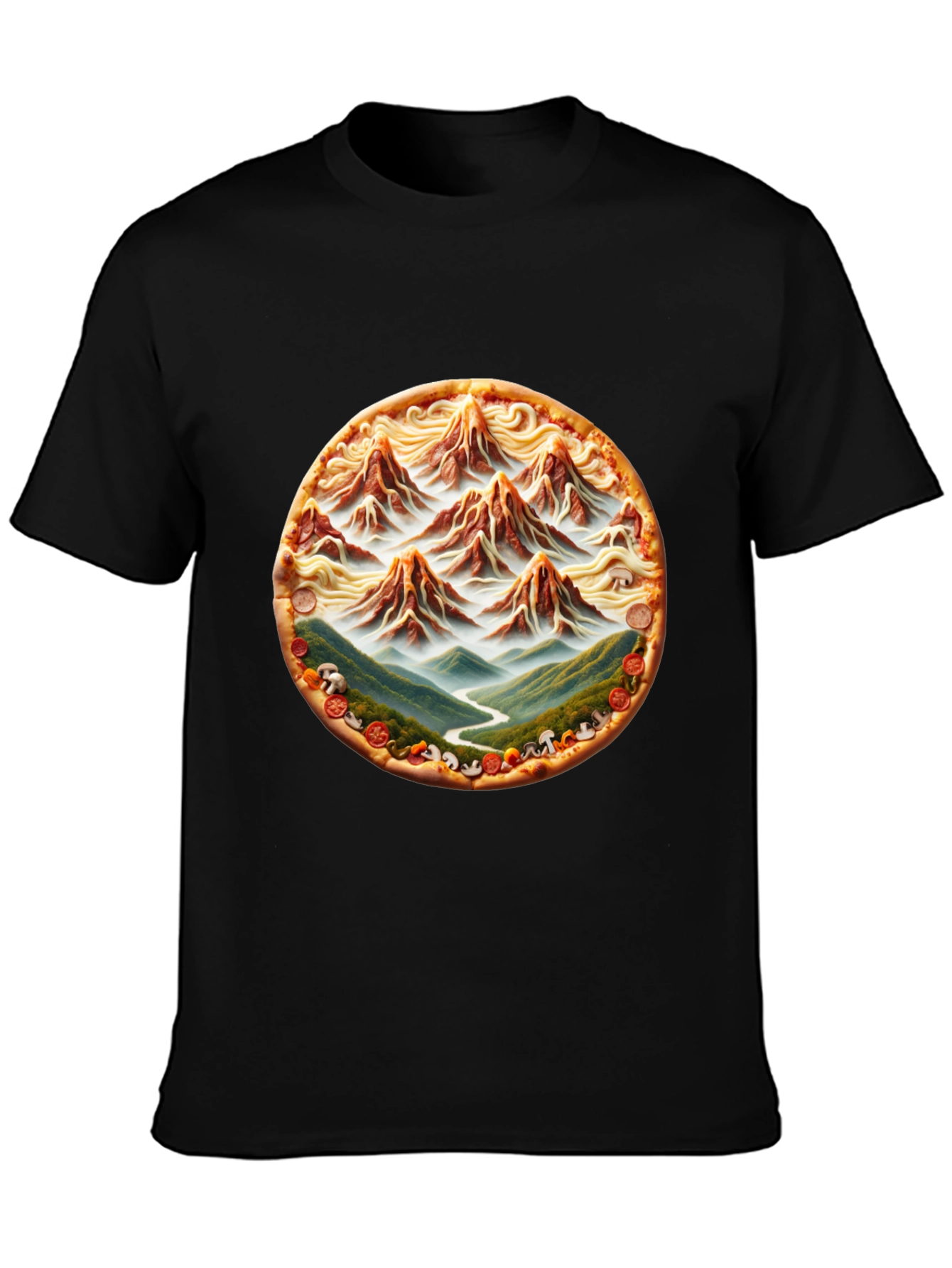 Pizza Mountain Graphic Tee