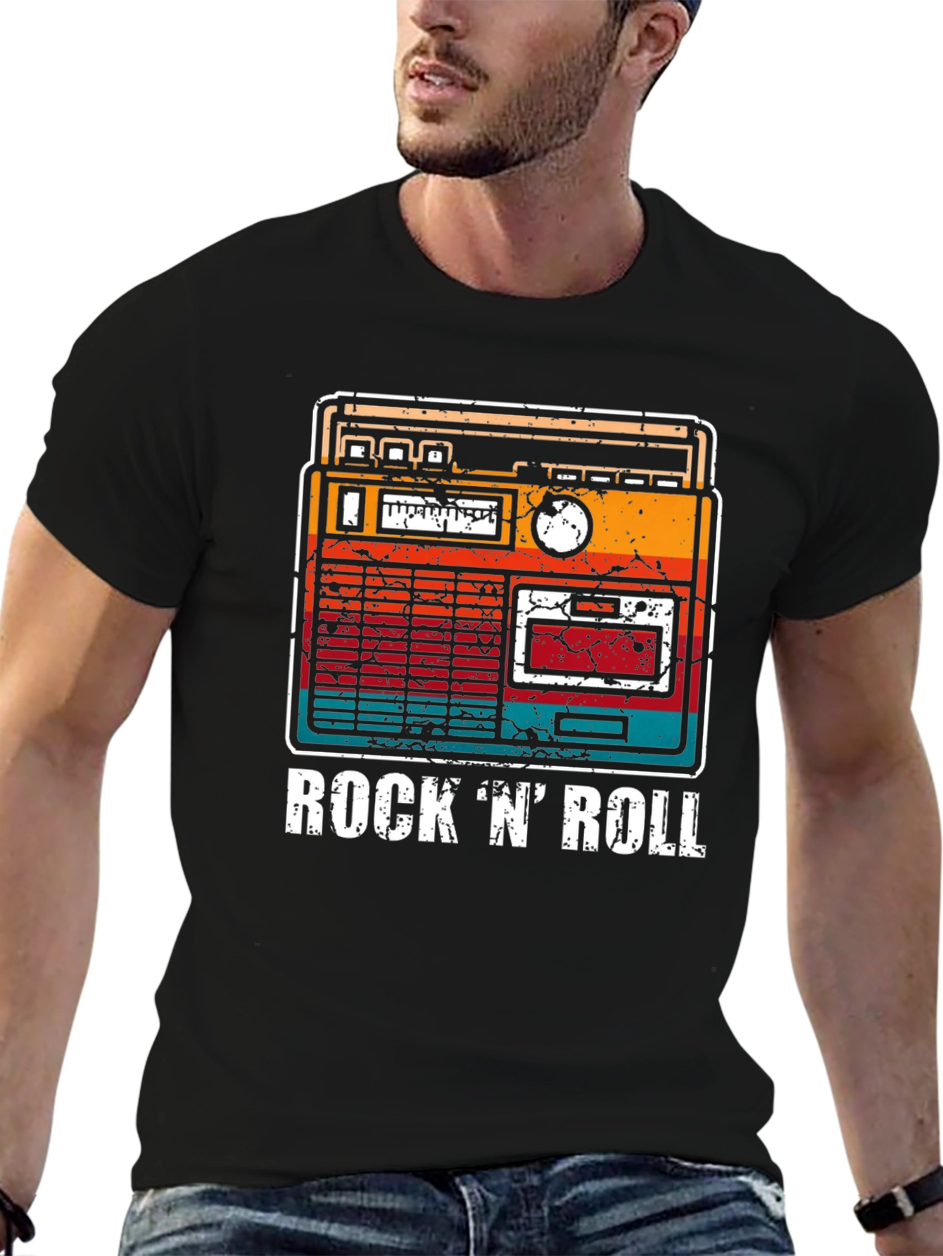 Retro Rock N Roll Radio T-Shirt