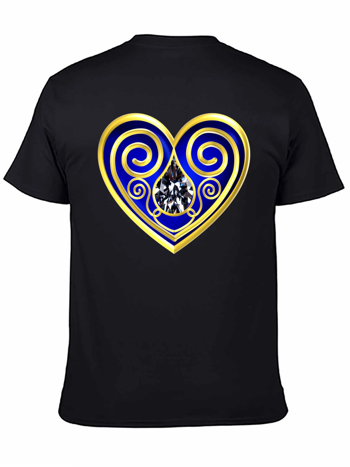 Heart Gemstone Graphic Tee - Stylish Comfort