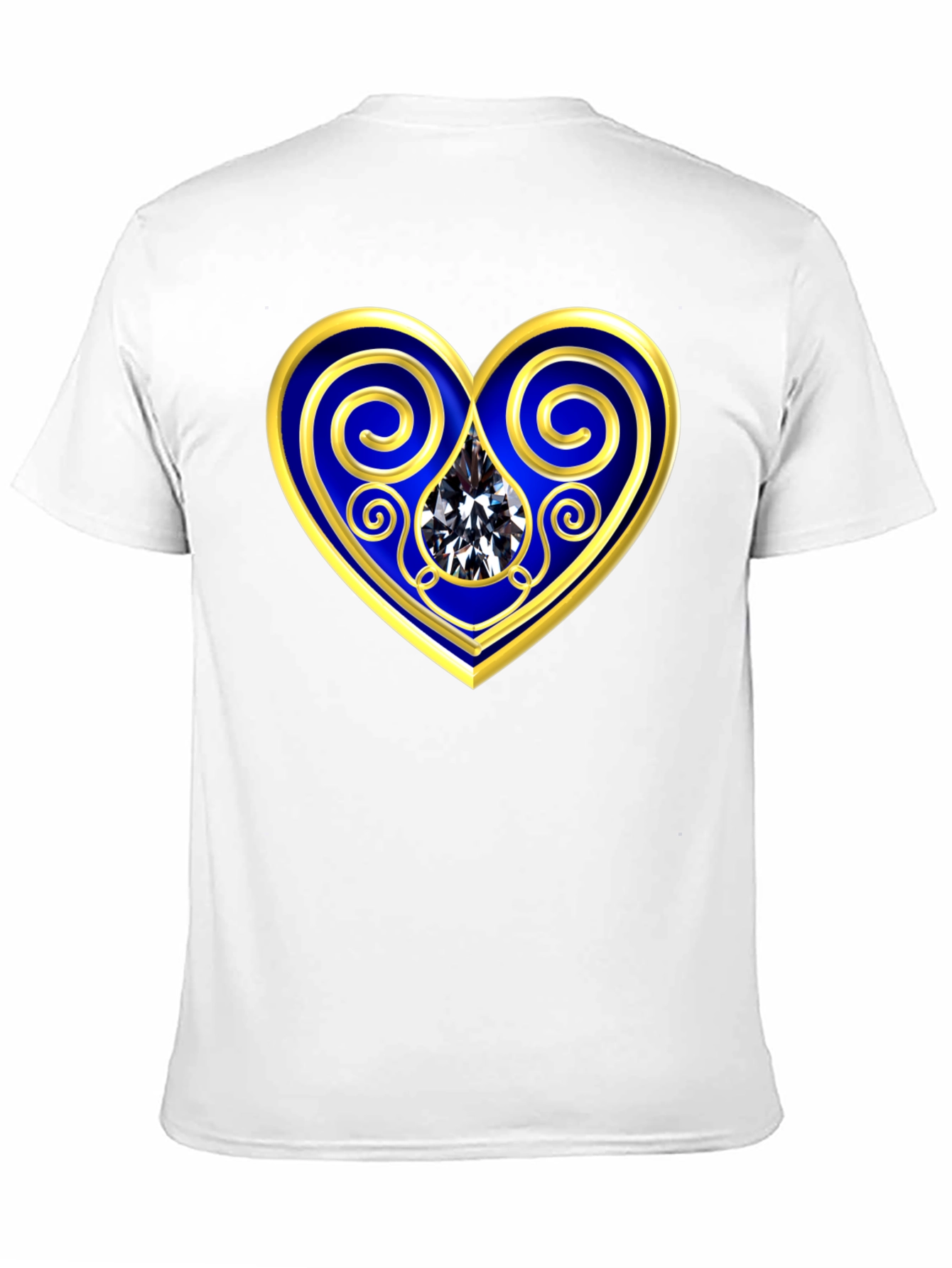 Heart Gemstone Graphic Tee - Stylish Comfort