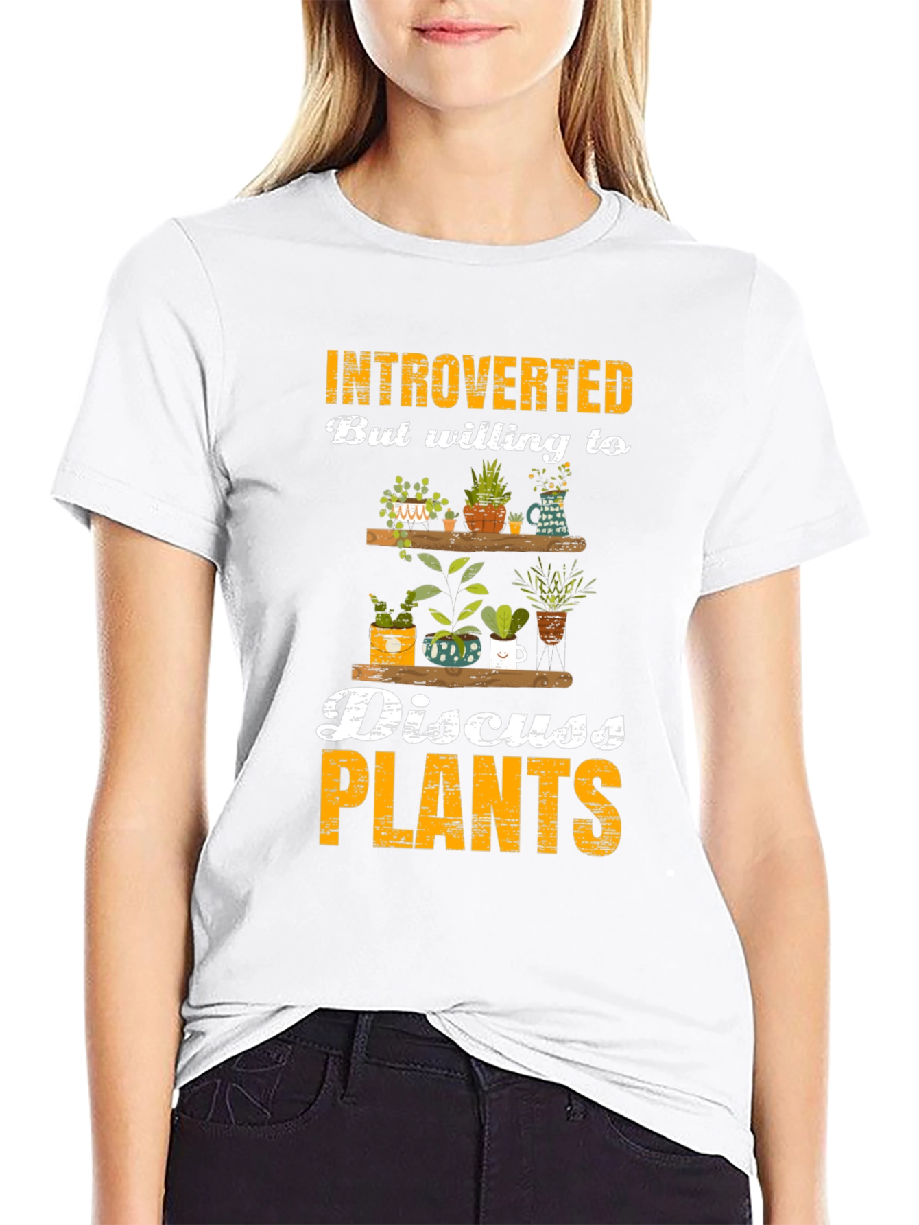 Introverted Plant Lover T-Shirt - Discuss Plants!