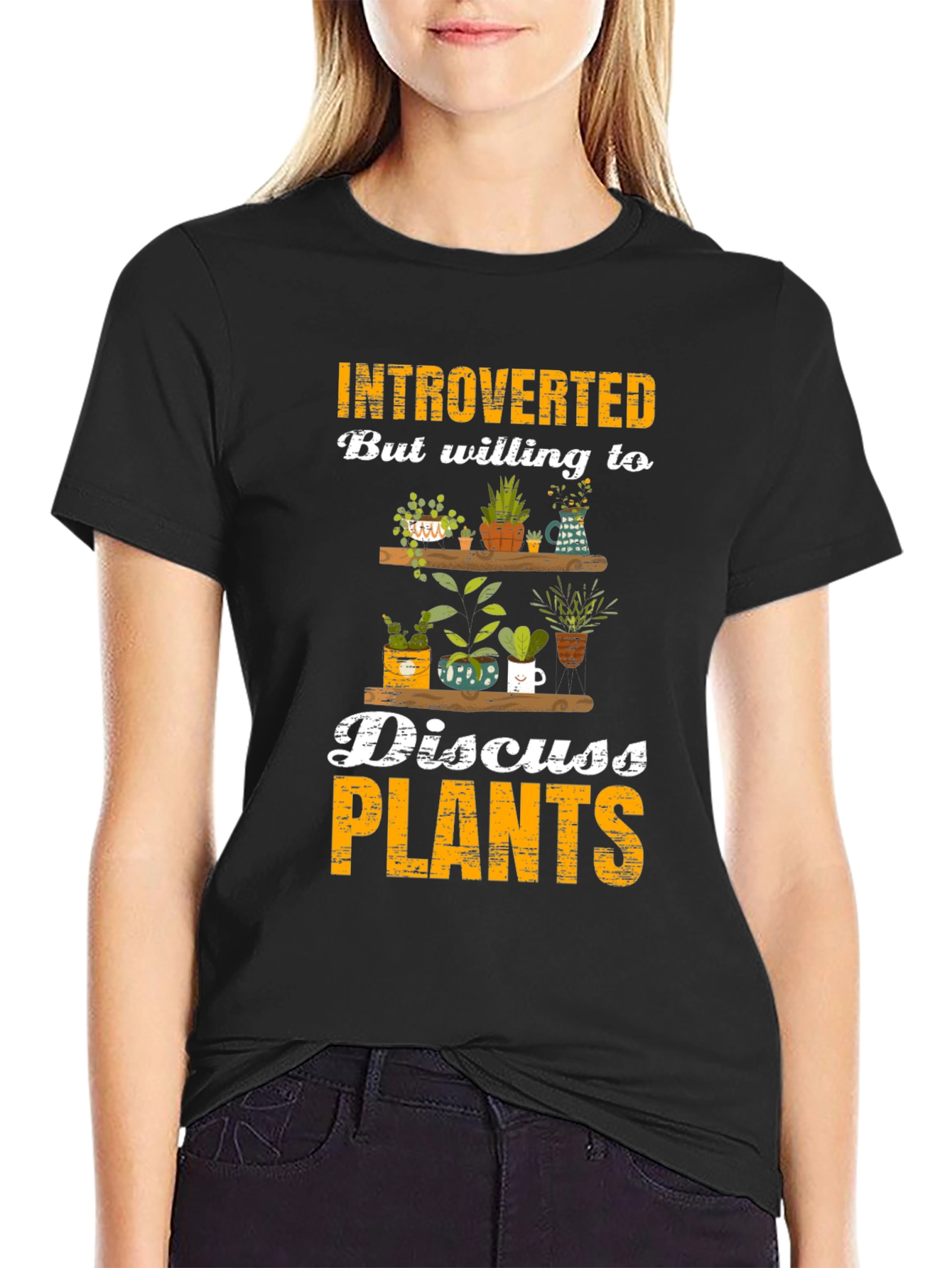 Introverted Plant Lover T-Shirt - Discuss Plants!