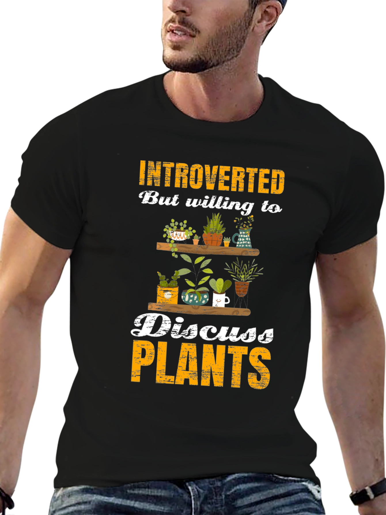 Introverted Plant Lover T-Shirt - Discuss Plants!