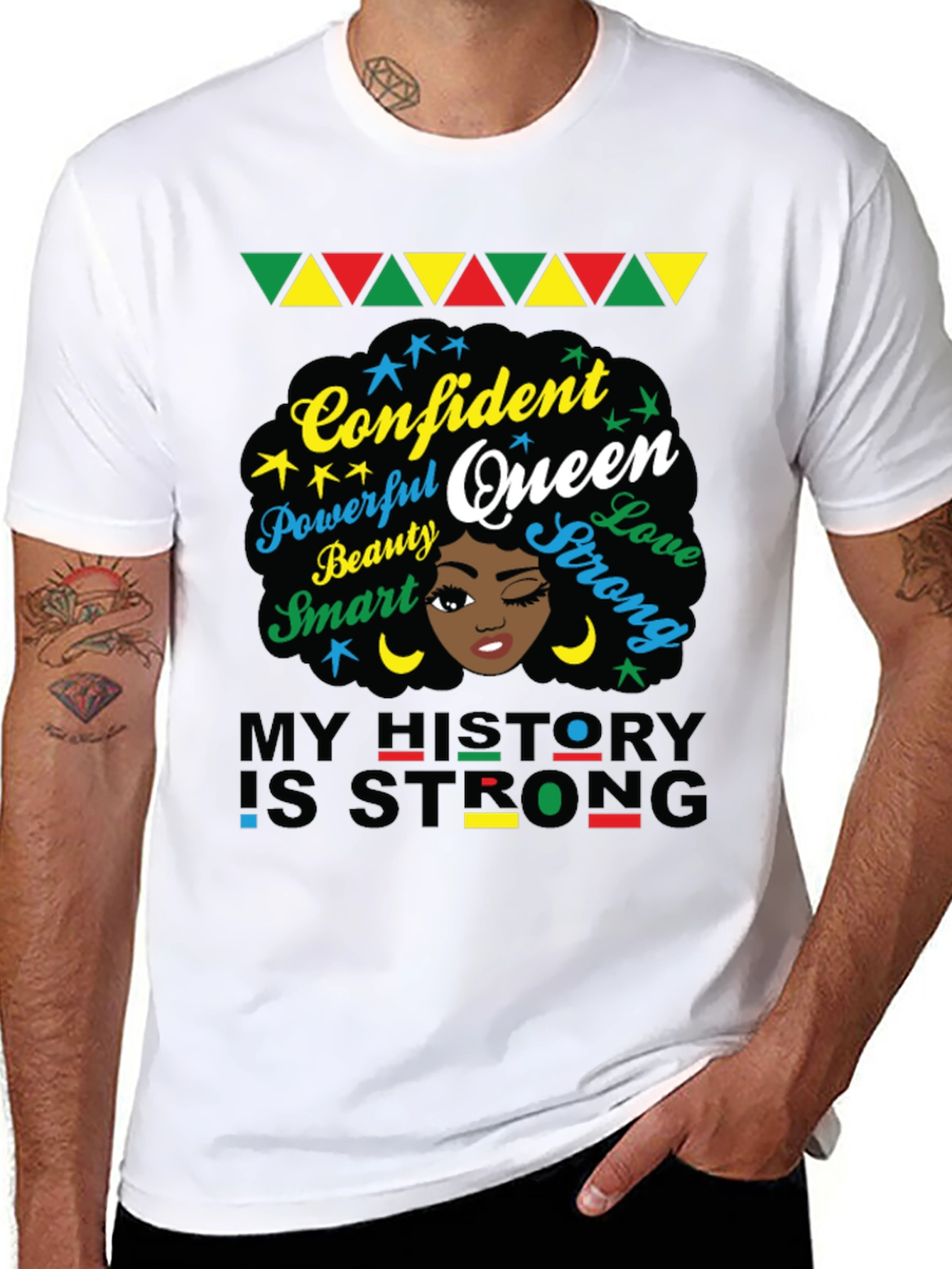 Confident Queen Graphic Tee - Black History