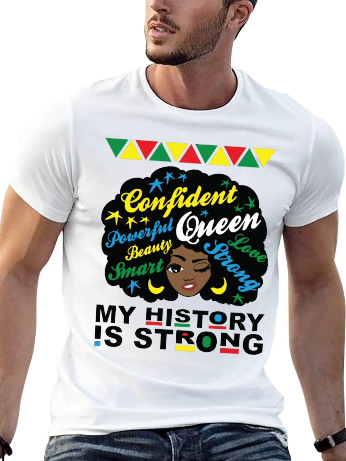 Confident Queen Graphic Tee - Black History