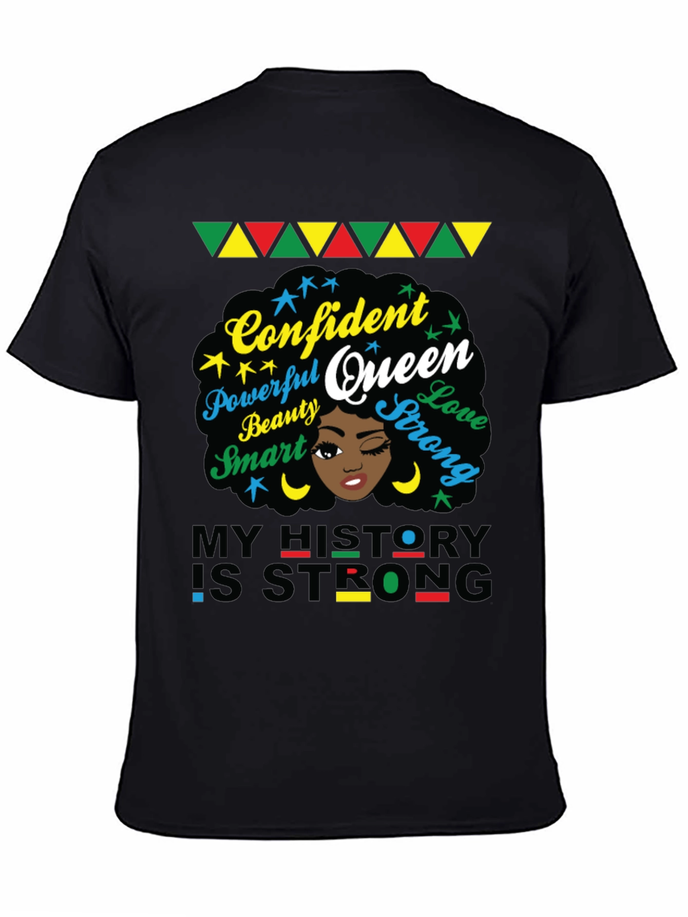 Confident Queen Graphic Tee - Black History