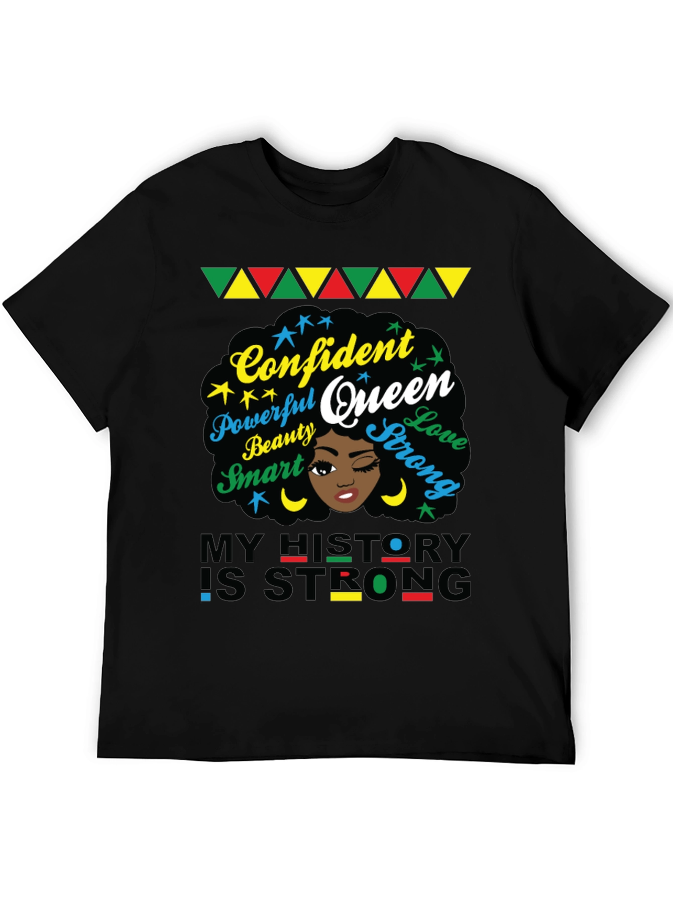 Confident Queen Graphic Tee - Black History