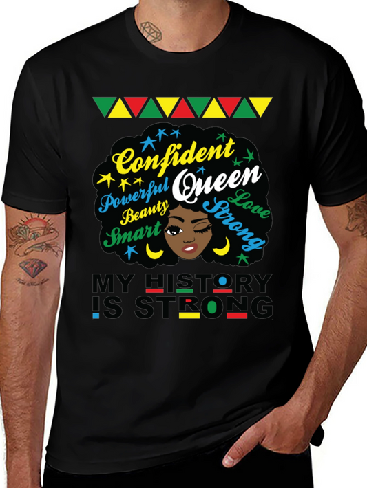 Confident Queen Graphic Tee - Black History