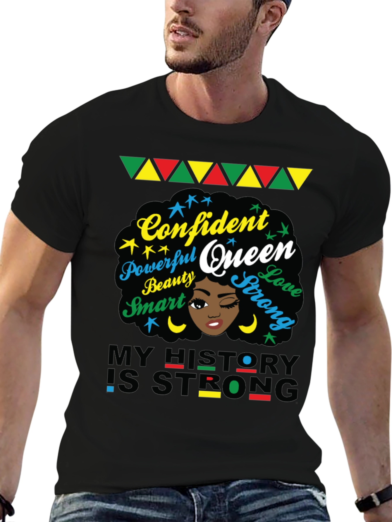Confident Queen Graphic Tee - Black History