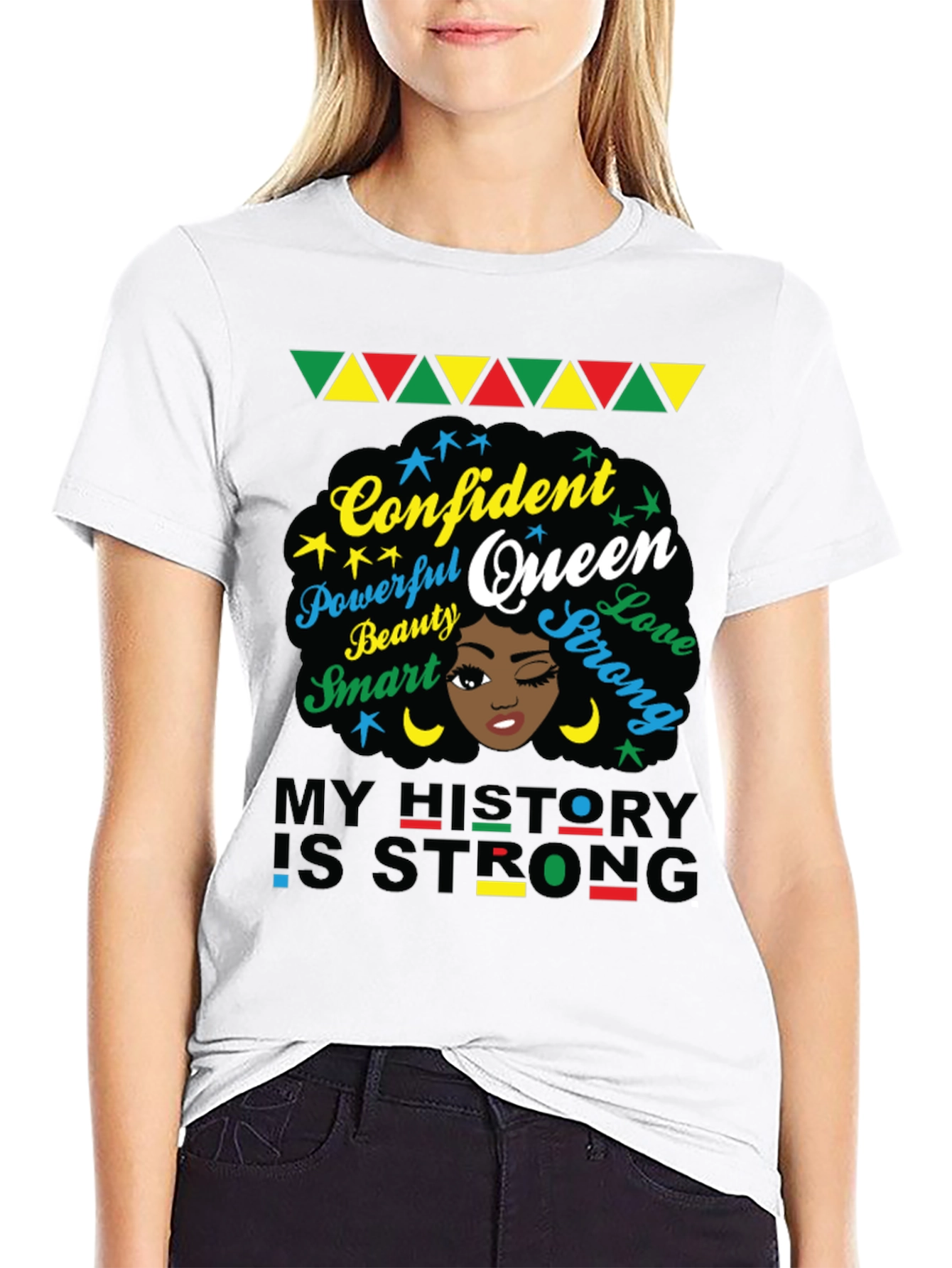 Confident Queen Graphic Tee - Black History