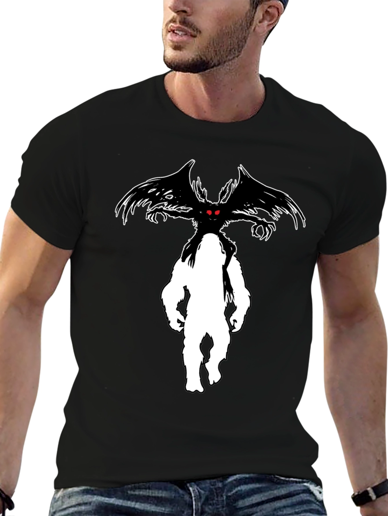 Mothman Bigfoot T-Shirt - Cryptid Tee