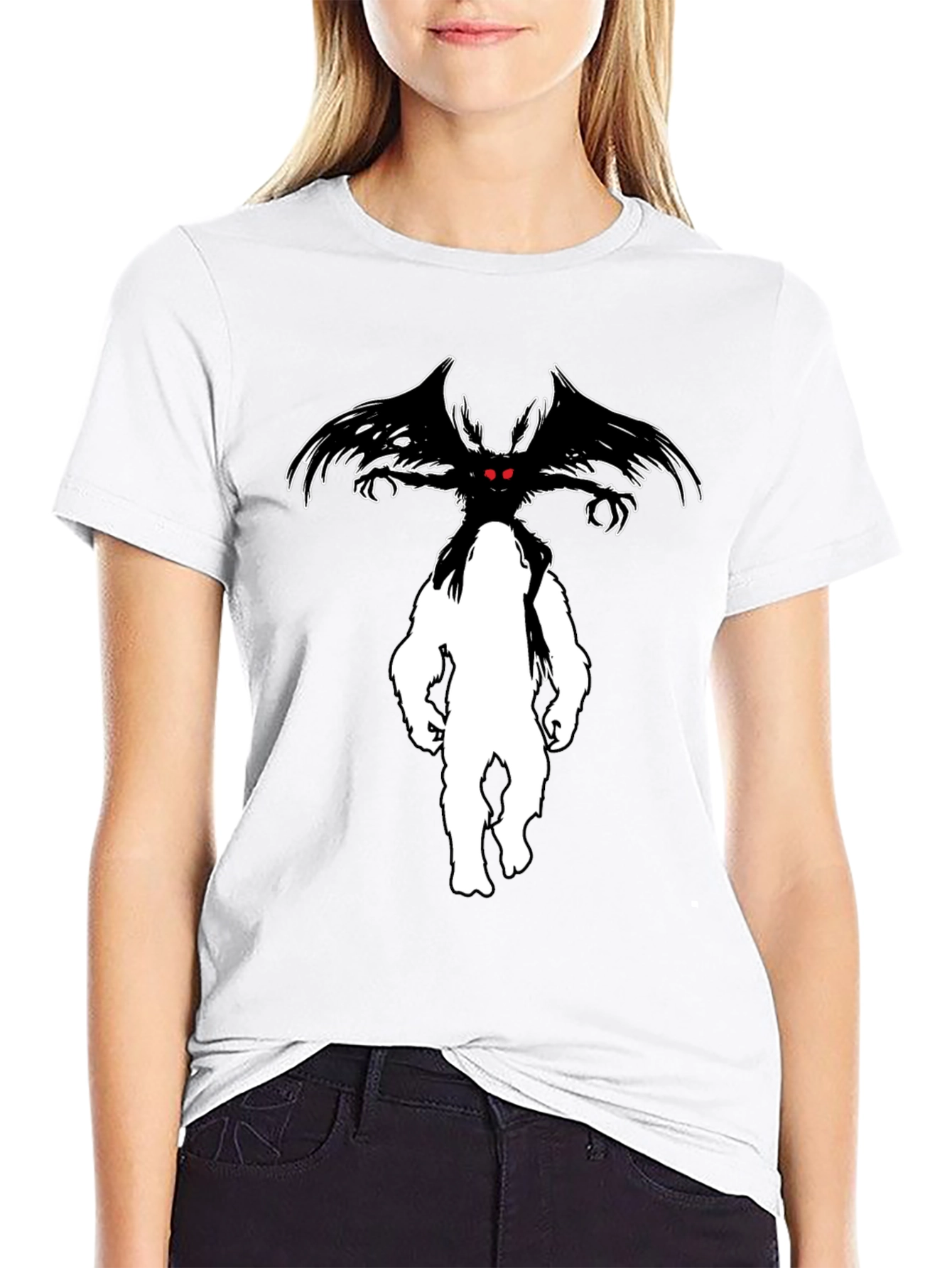 Mothman Bigfoot T-Shirt - Cryptid Tee
