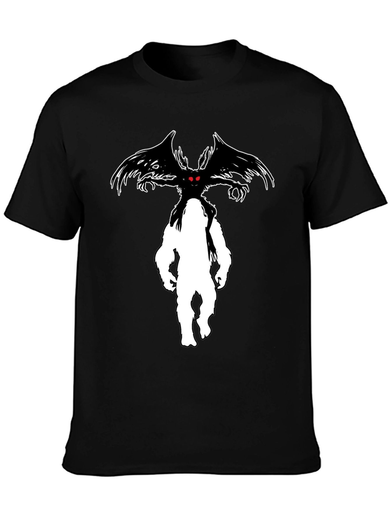 Mothman Bigfoot T-Shirt - Cryptid Tee