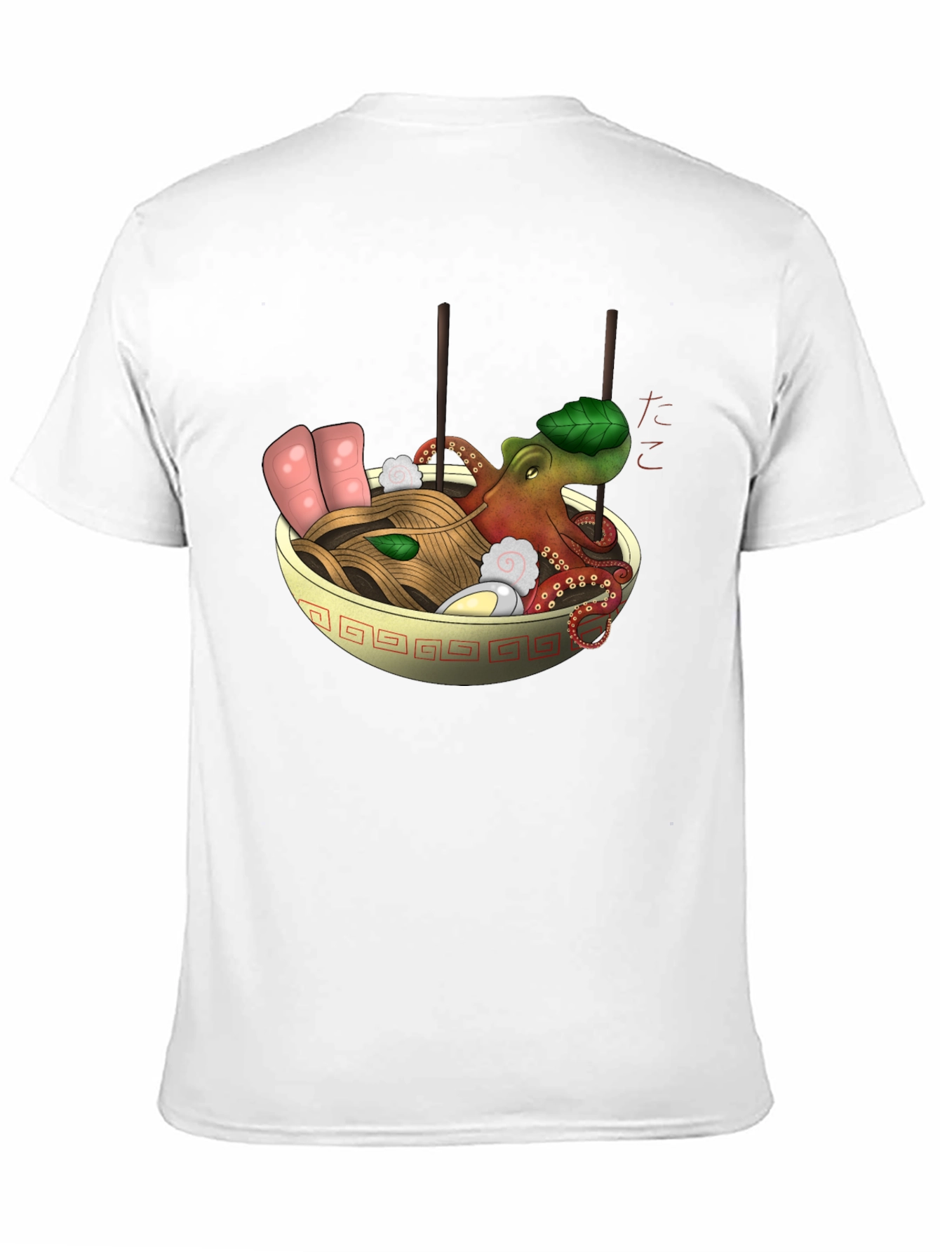Octopus Ramen Black T-Shirt