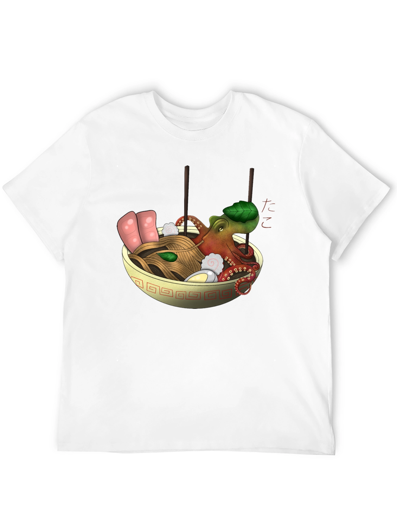Octopus Ramen Black T-Shirt