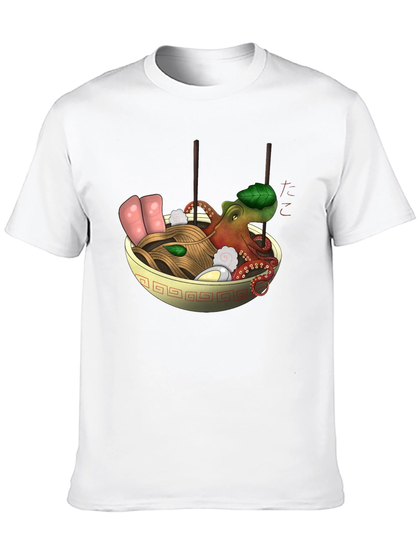 Octopus Ramen Black T-Shirt