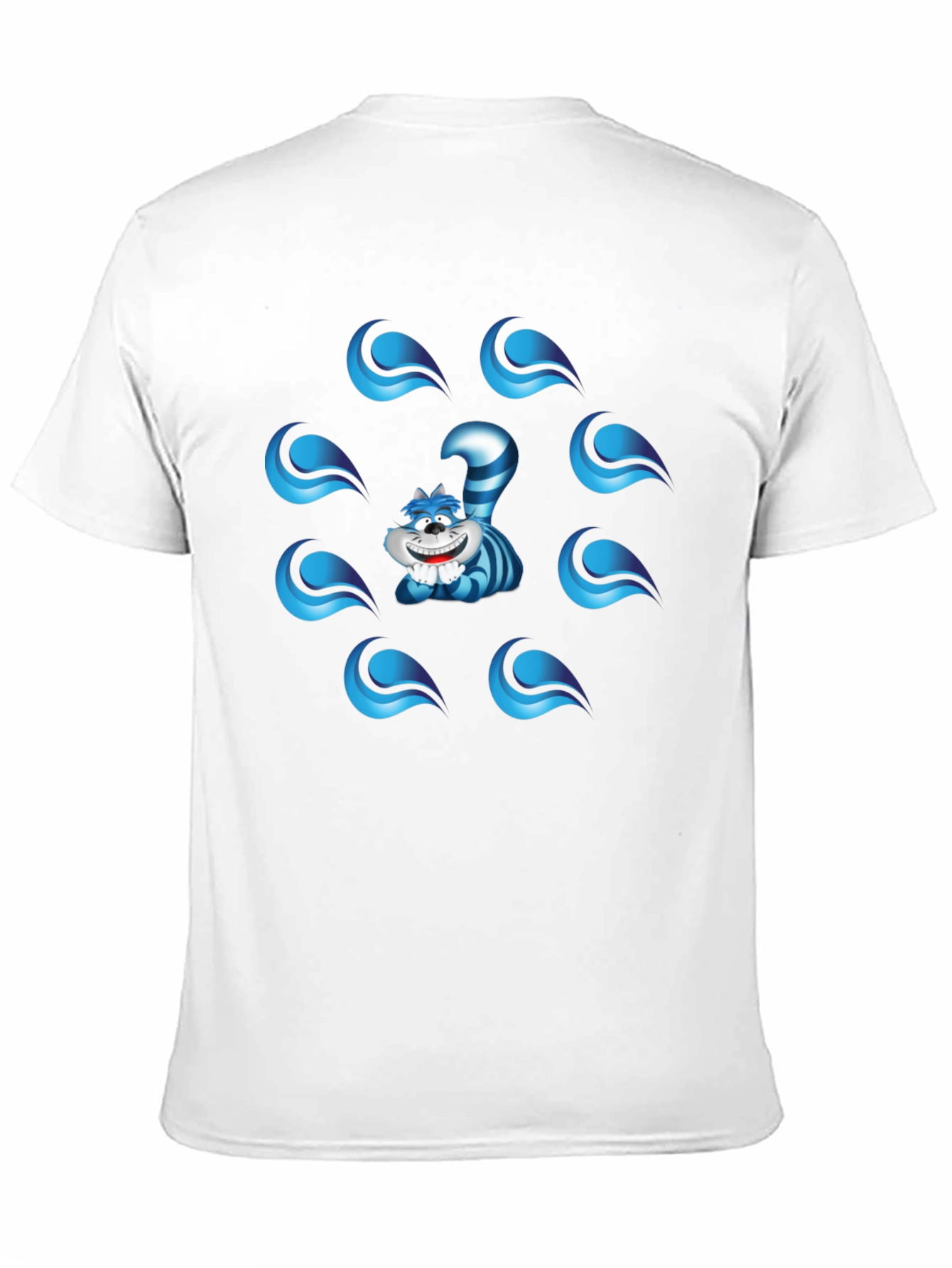 Cheshire Cat Graphic T-Shirt - Mens Black Tee