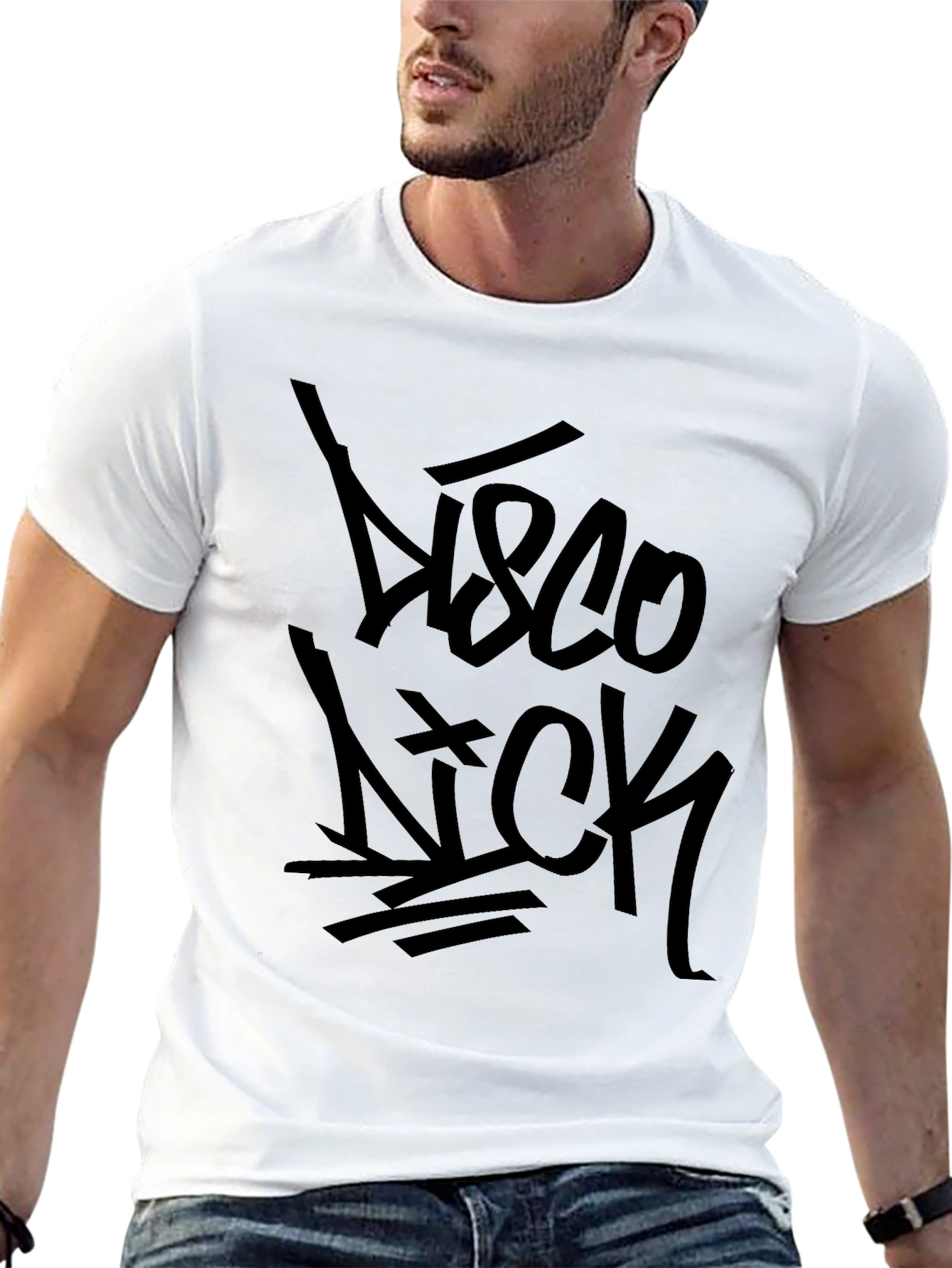 Disco Nick Black Graphic Tee