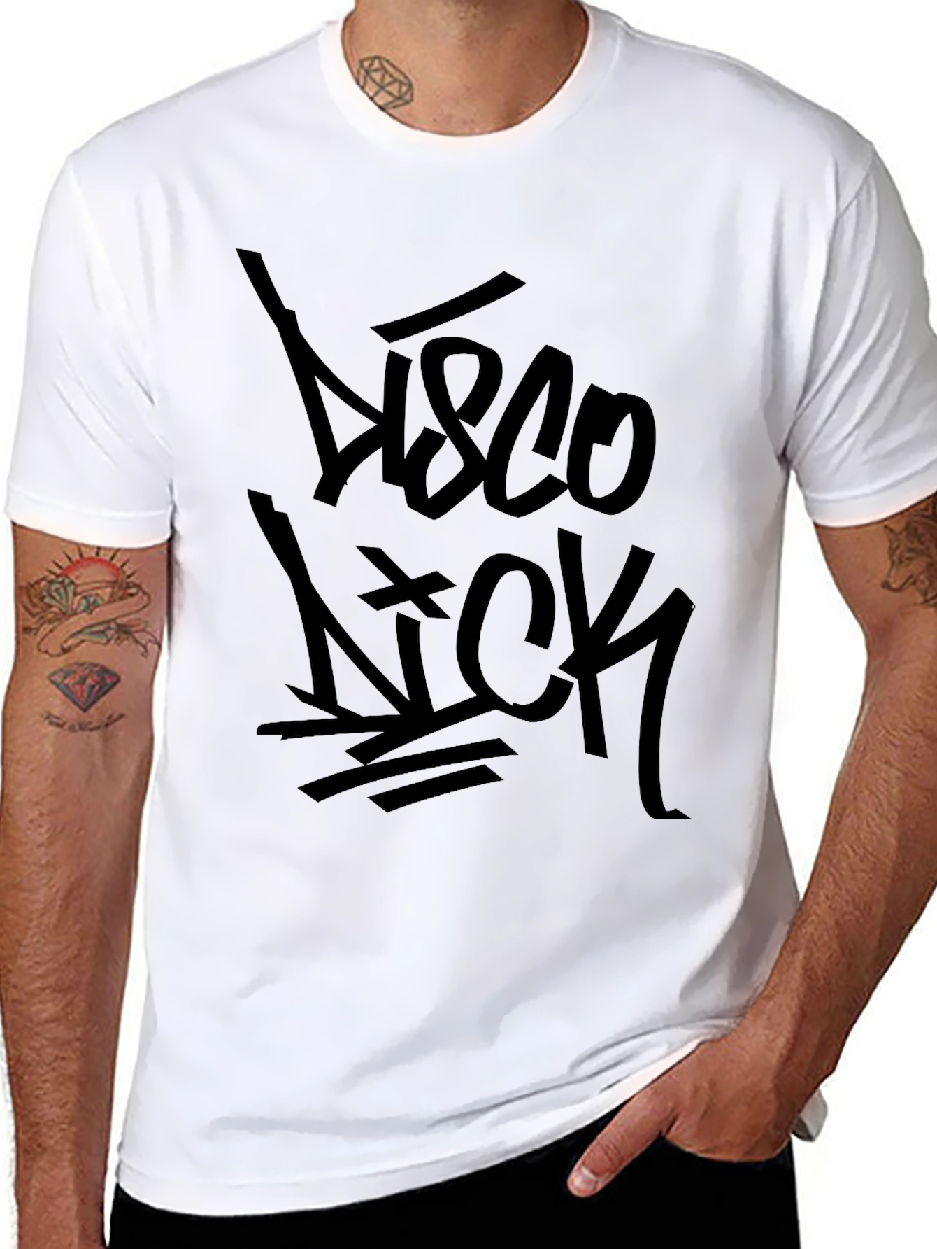 Disco Nick Black Graphic Tee