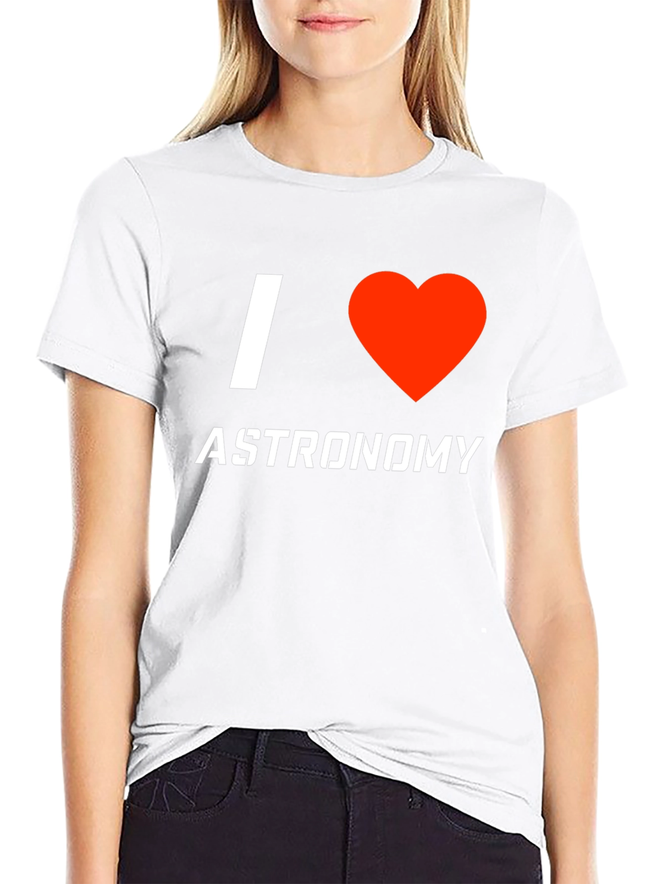 I Heart Astronomy Black T-Shirt