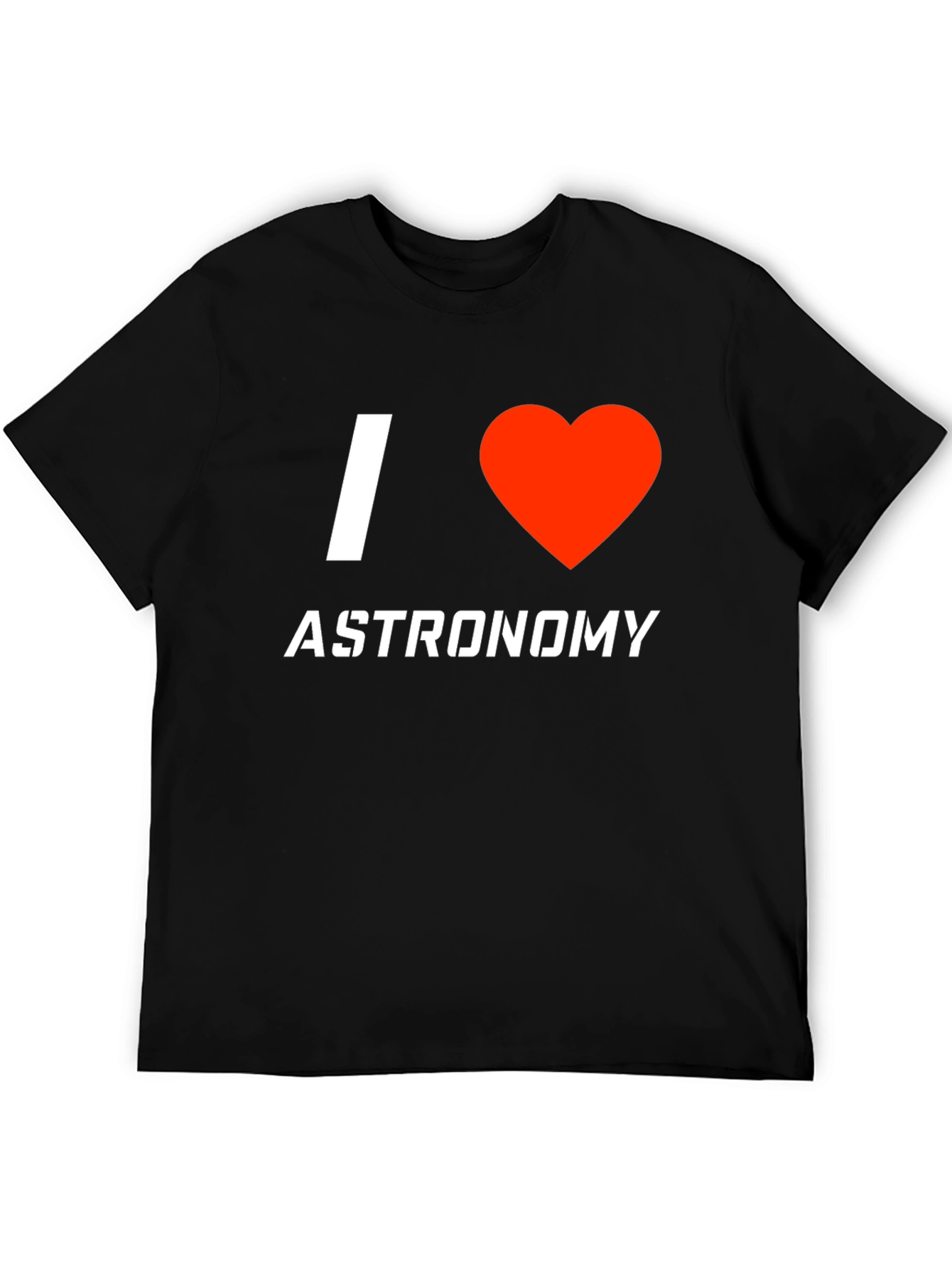 I Heart Astronomy Black T-Shirt