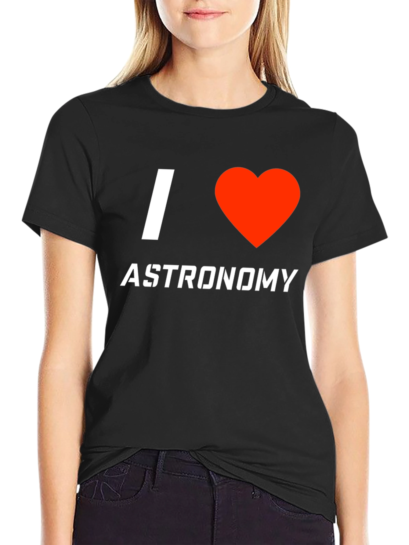 I Heart Astronomy Black T-Shirt