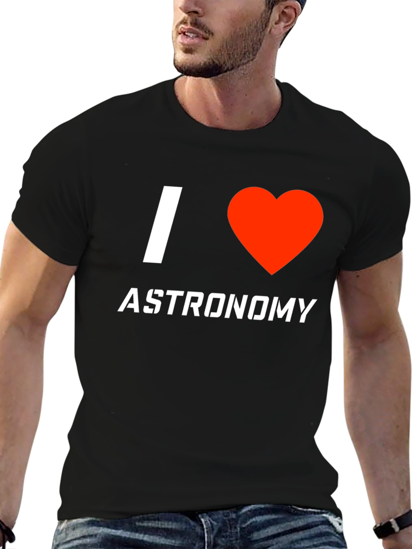 I Heart Astronomy Black T-Shirt