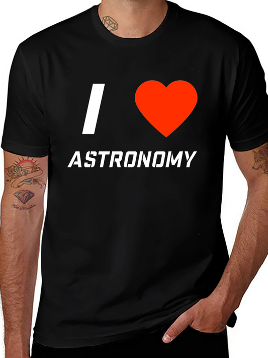 I Heart Astronomy Black T-Shirt