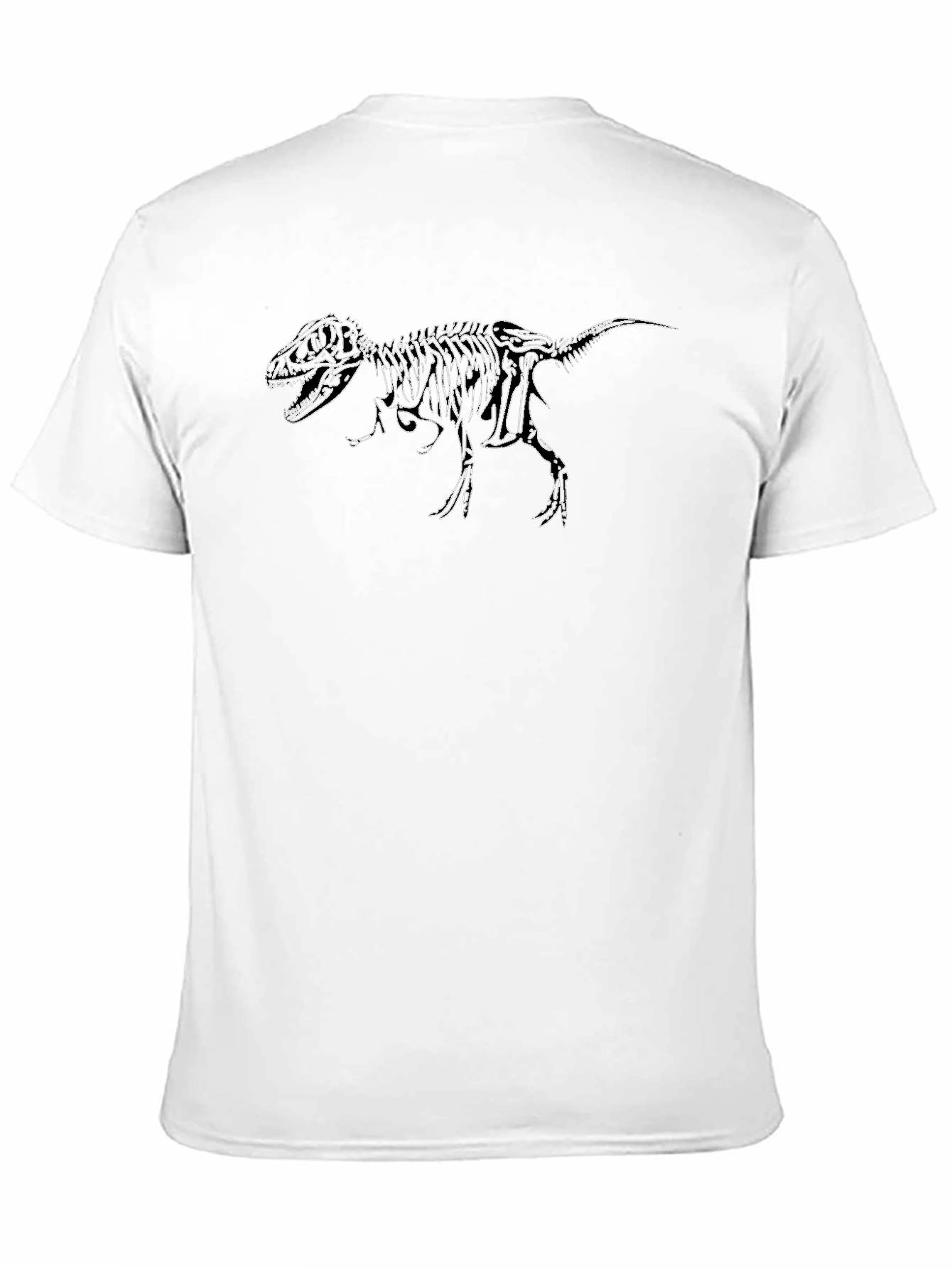Dinosaur Skeleton Graphic Black T-Shirt
