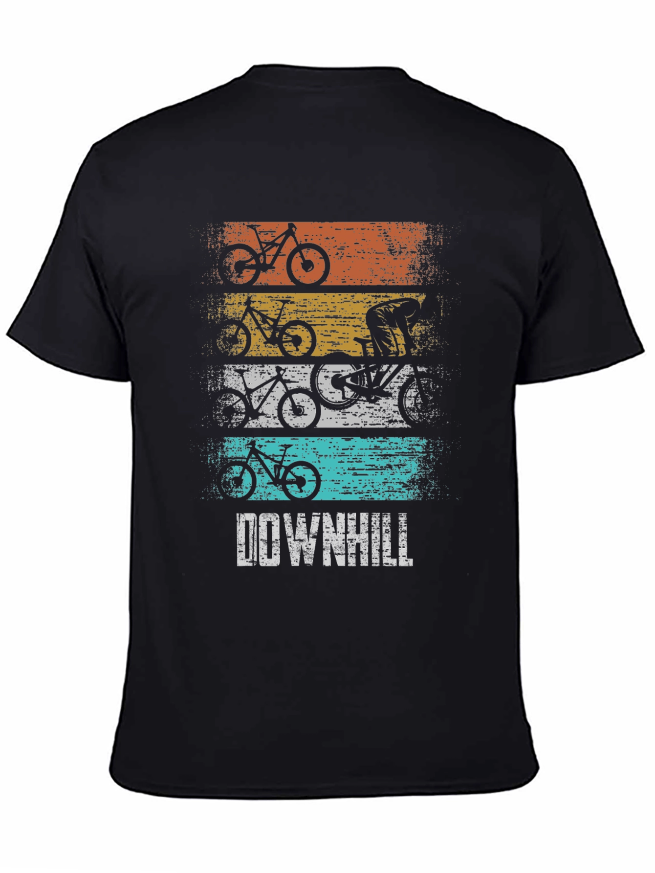 Downhill Mountain Biking Graphic T-Shirt