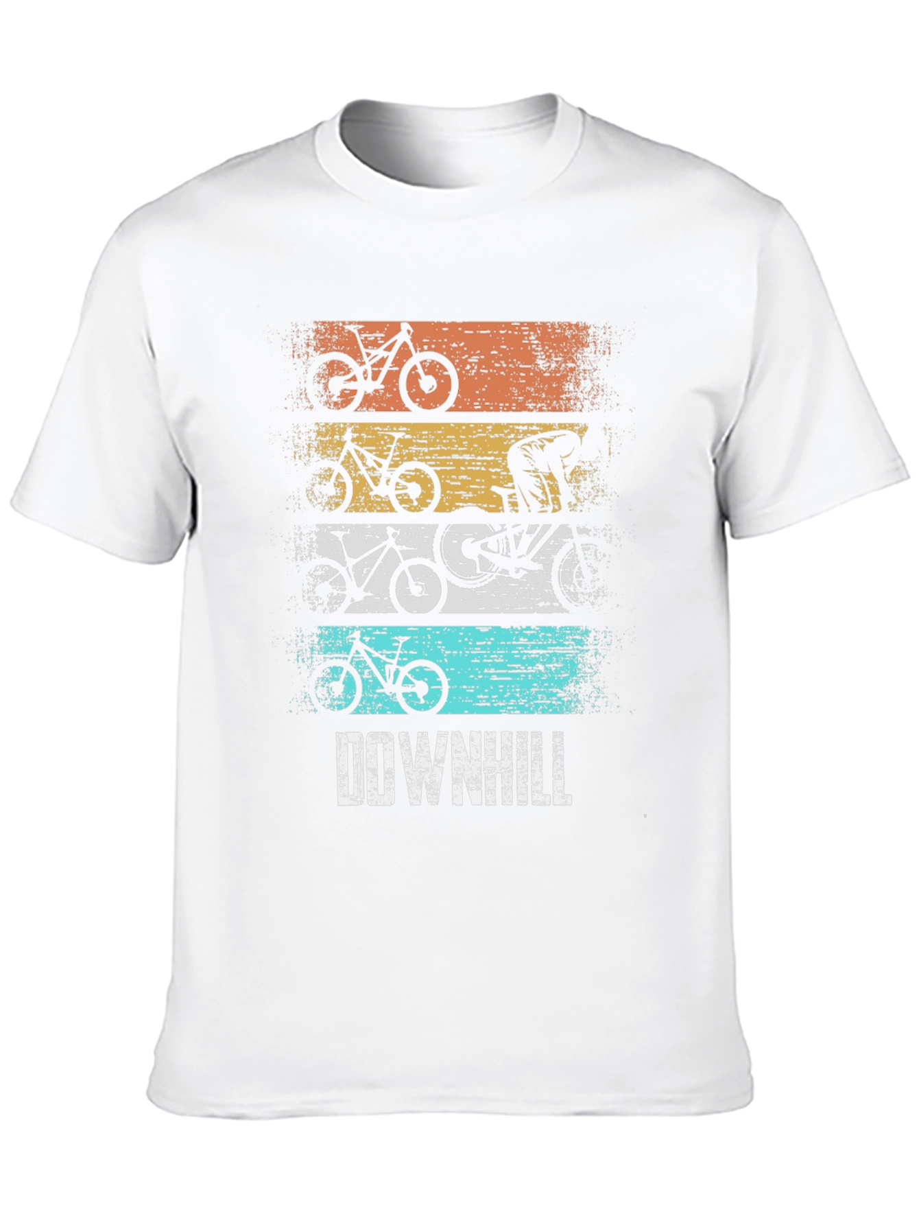 Downhill Mountain Biking Graphic T-Shirt