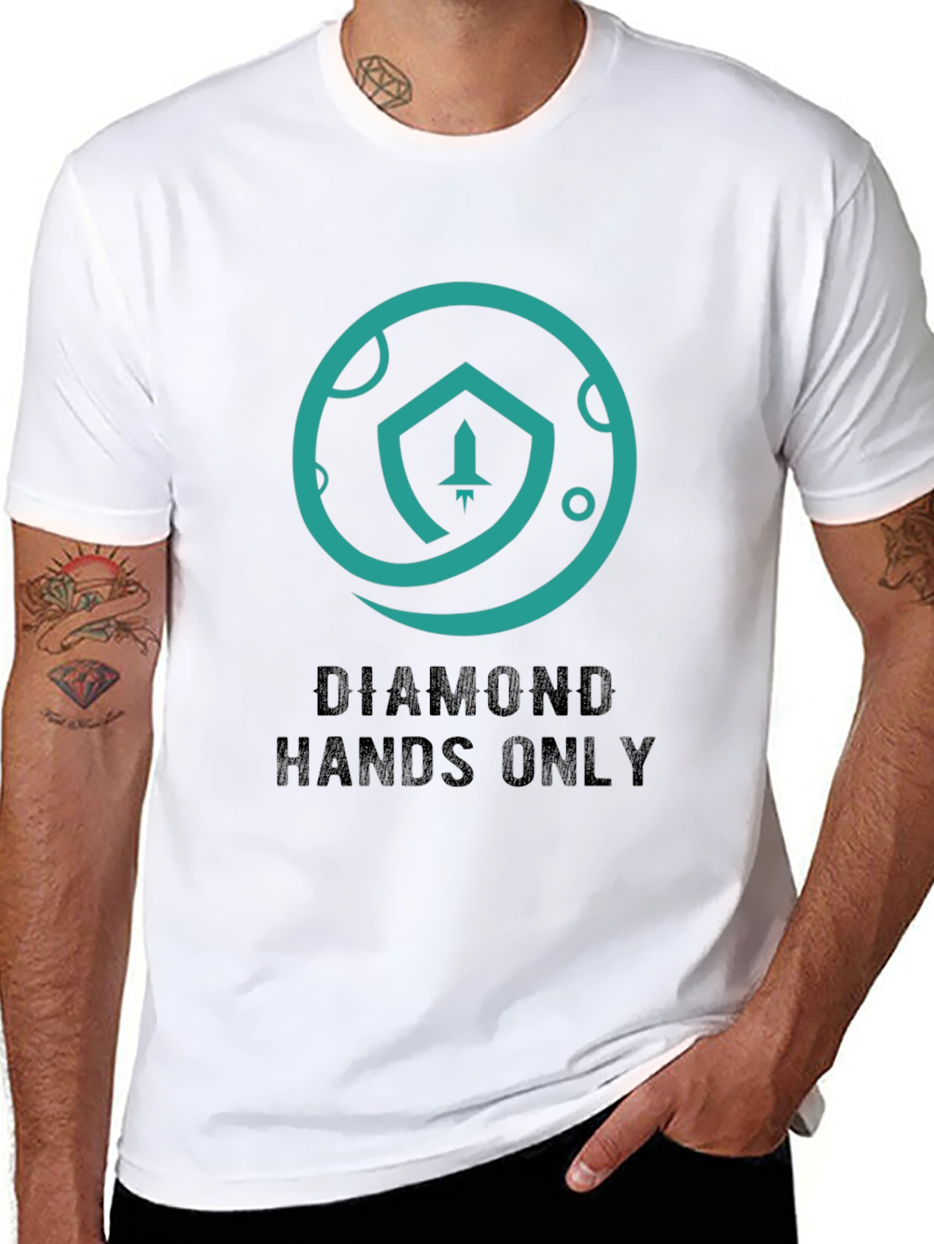 Diamond Hands Only T-Shirt - Crypto Rocket
