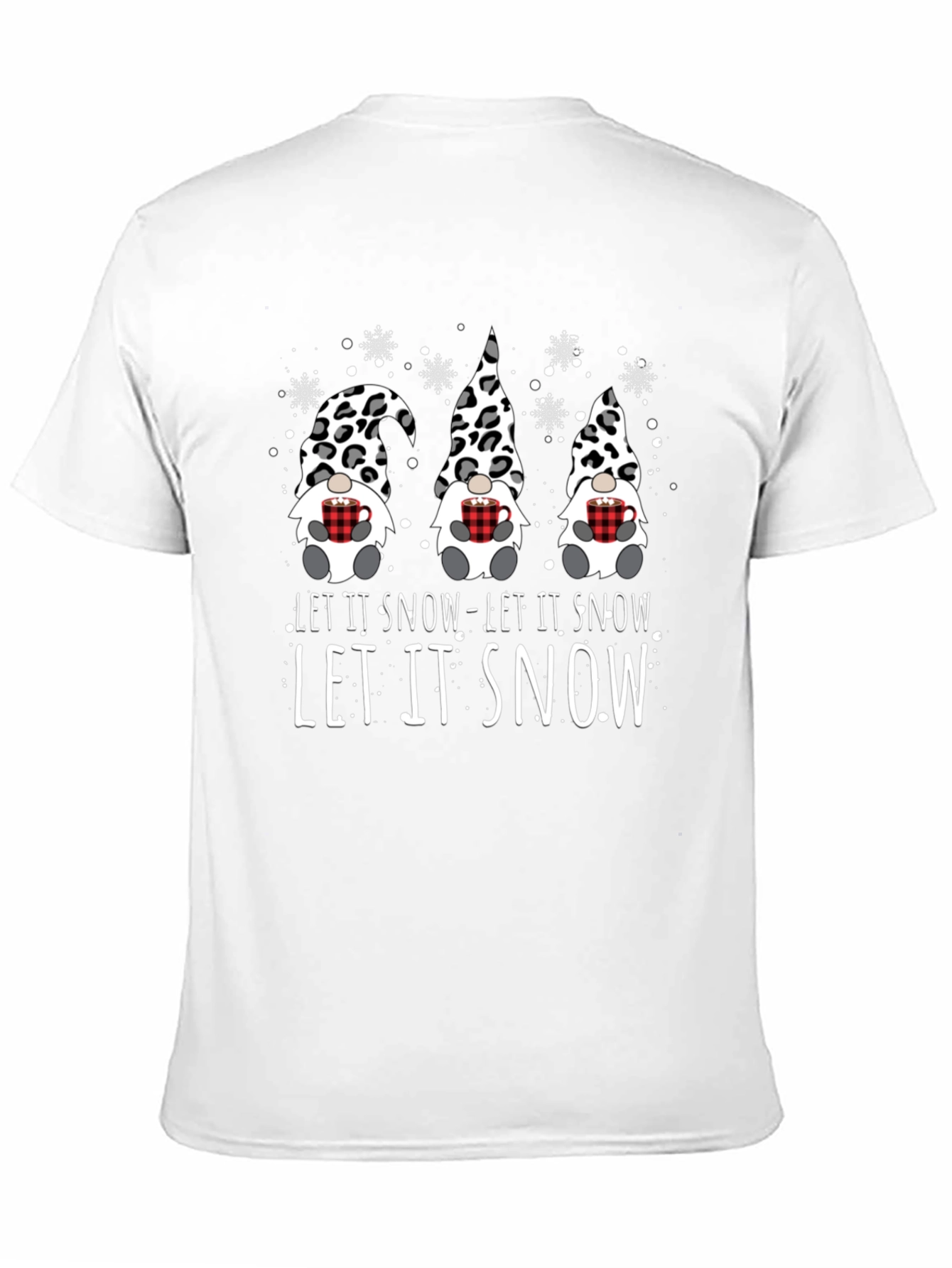 Festive Gnomes Let it Snow Graphic Tee