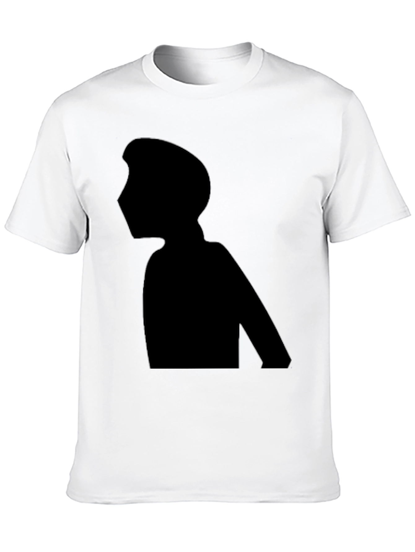 Silhouette Graphic Tee - Black Cotton Casual Wear