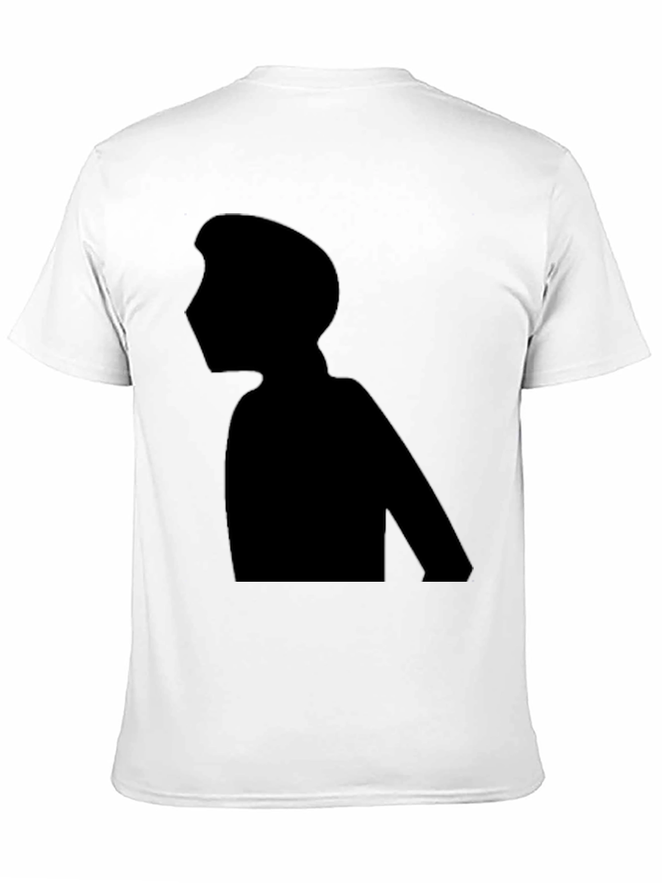 Silhouette Graphic Tee - Black Cotton Casual Wear