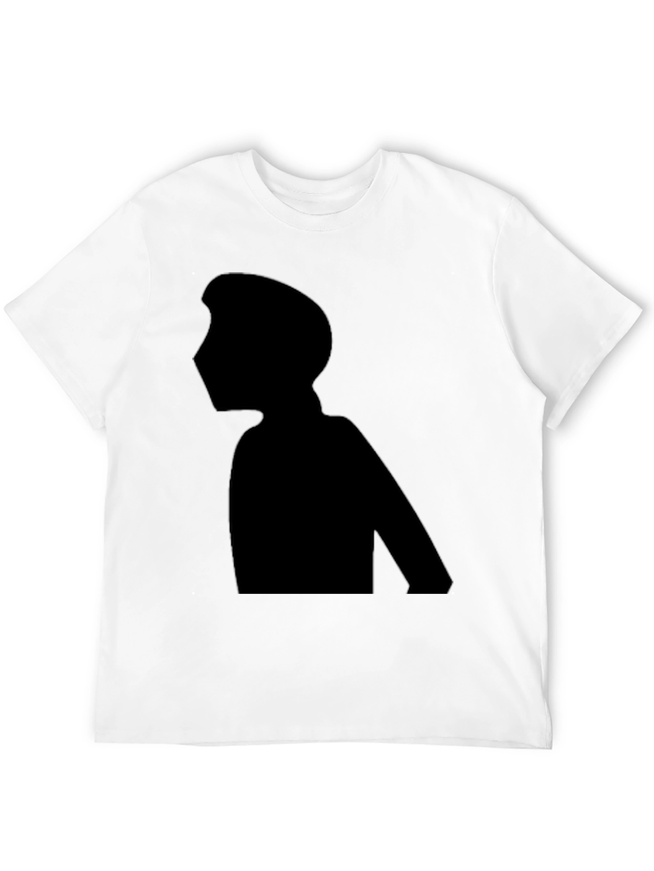 Silhouette Graphic Tee - Black Cotton Casual Wear