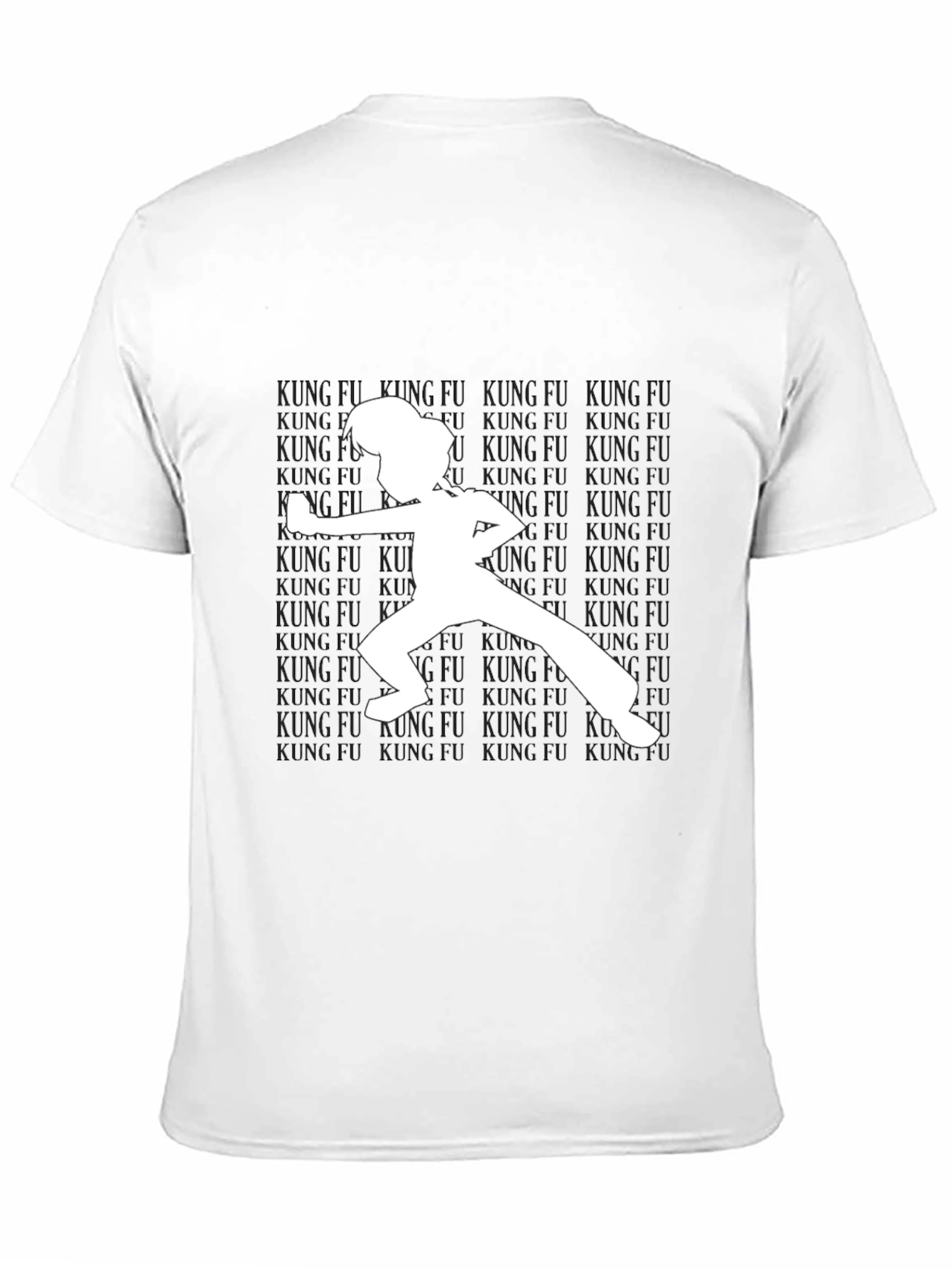Kung Fu Silhouette T-Shirt - Black
