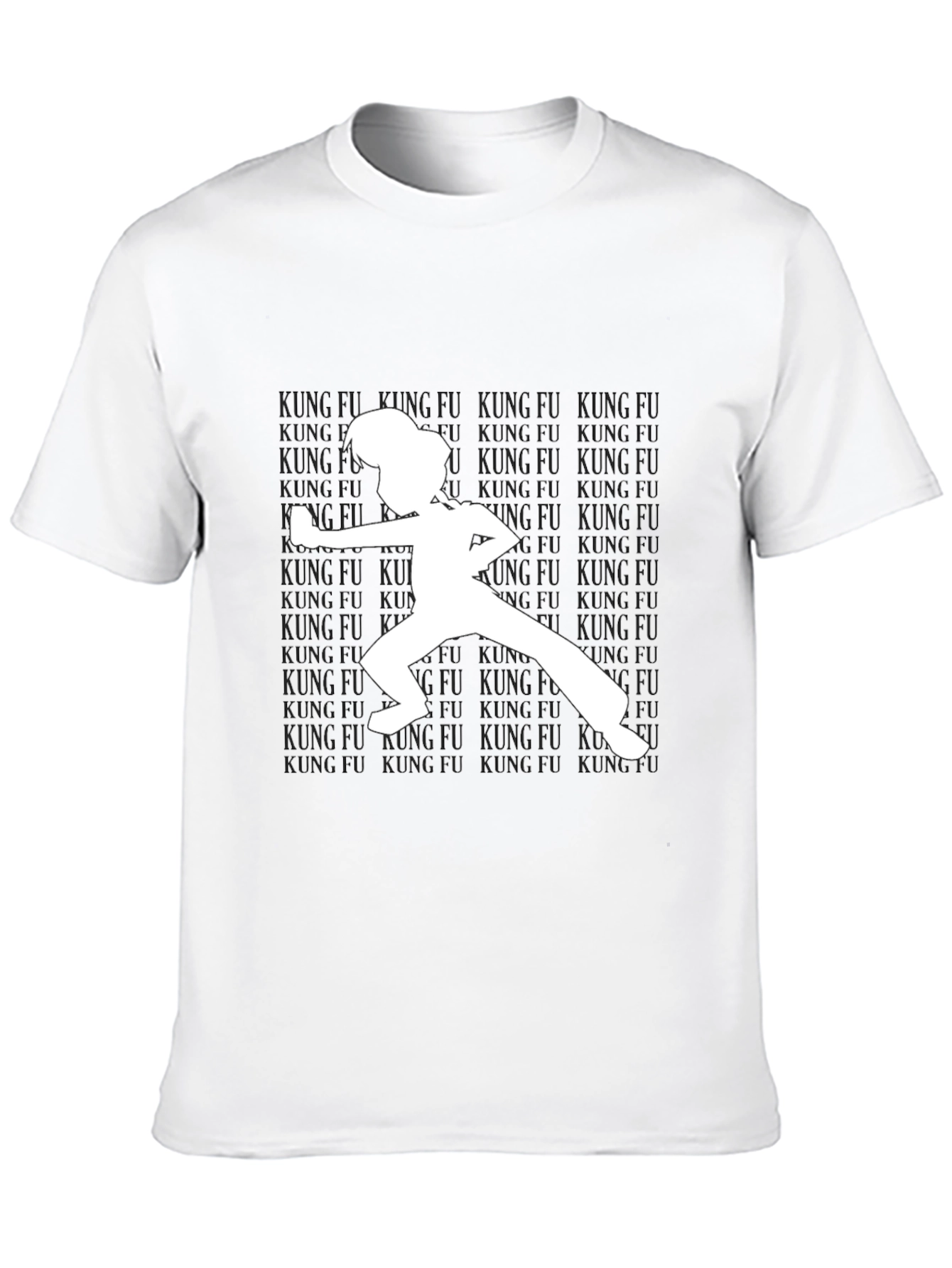 Kung Fu Silhouette T-Shirt - Black