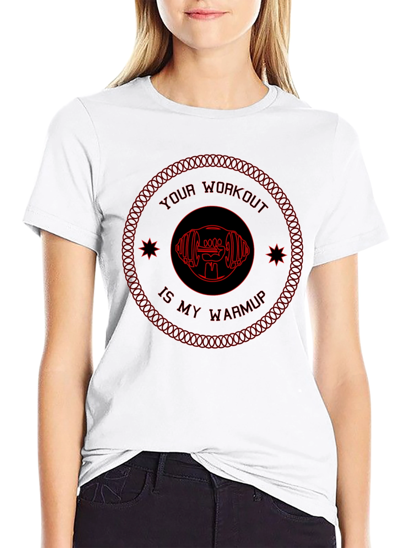 Workout Warmup Graphic Tee - Gym Motivation Shirt