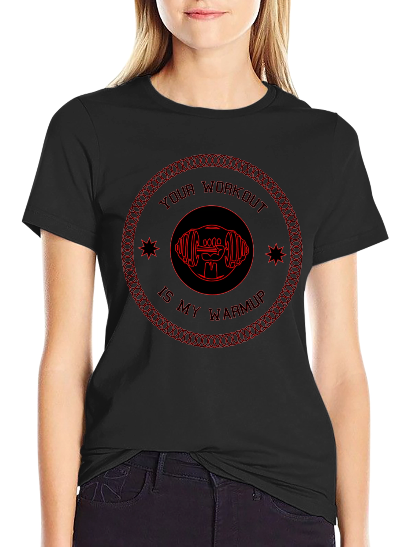 Workout Warmup Graphic Tee - Gym Motivation Shirt