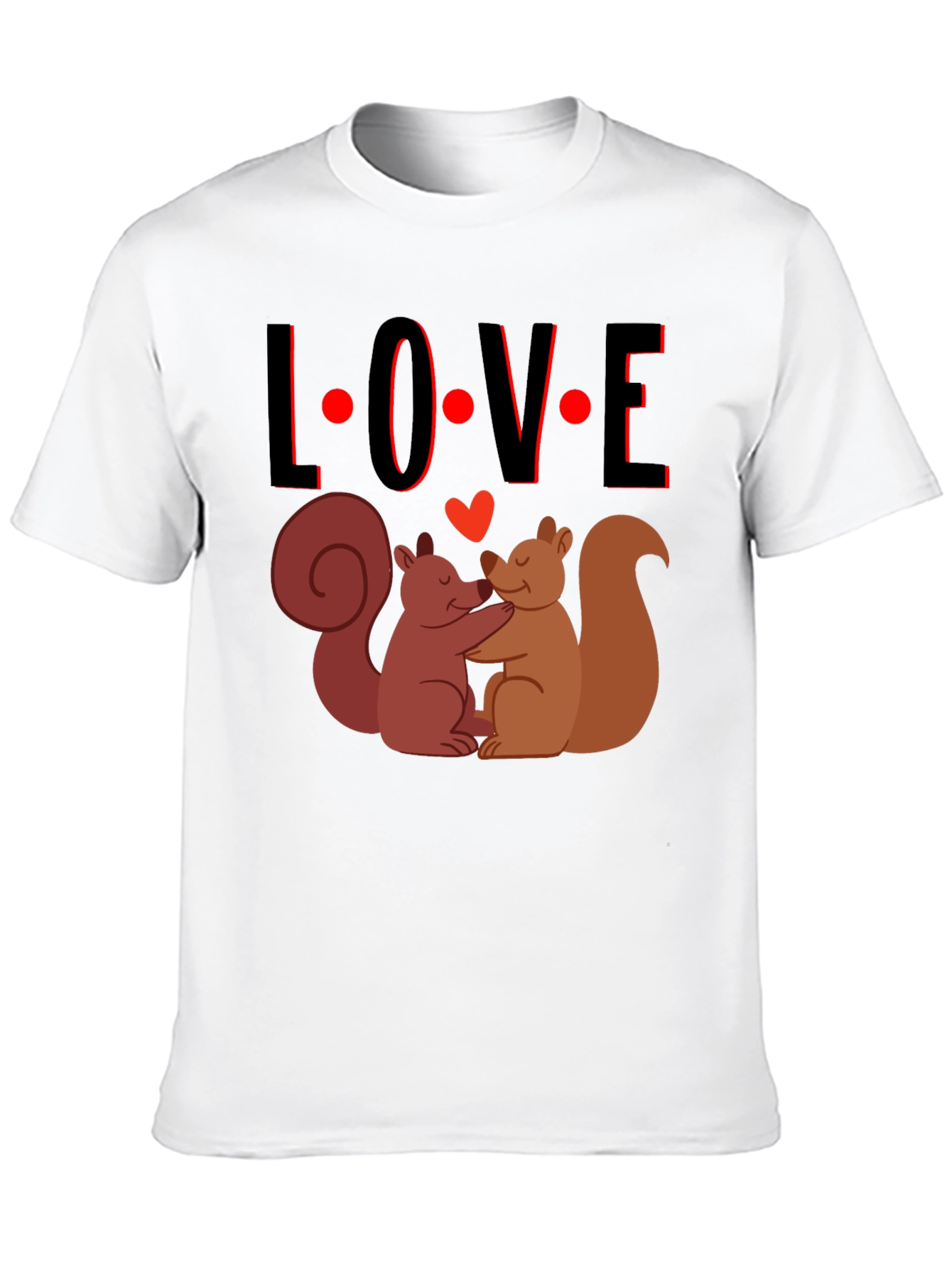 Squirrel Love T-Shirt - Cute Valentines Day Tee
