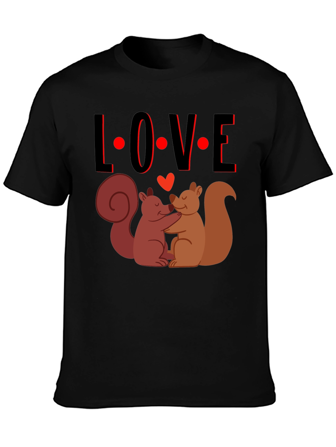 Squirrel Love T-Shirt - Cute Valentines Day Tee